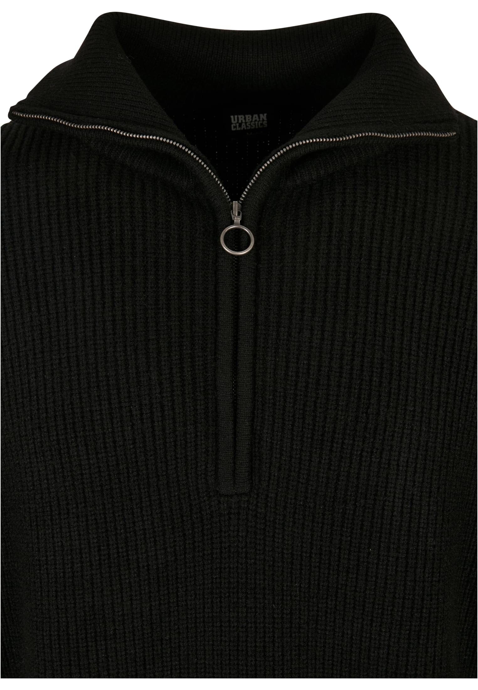 URBAN CLASSICS Sweater »Urban Classics Herren Oversized Knitted Troyer«, (1 tlg.)