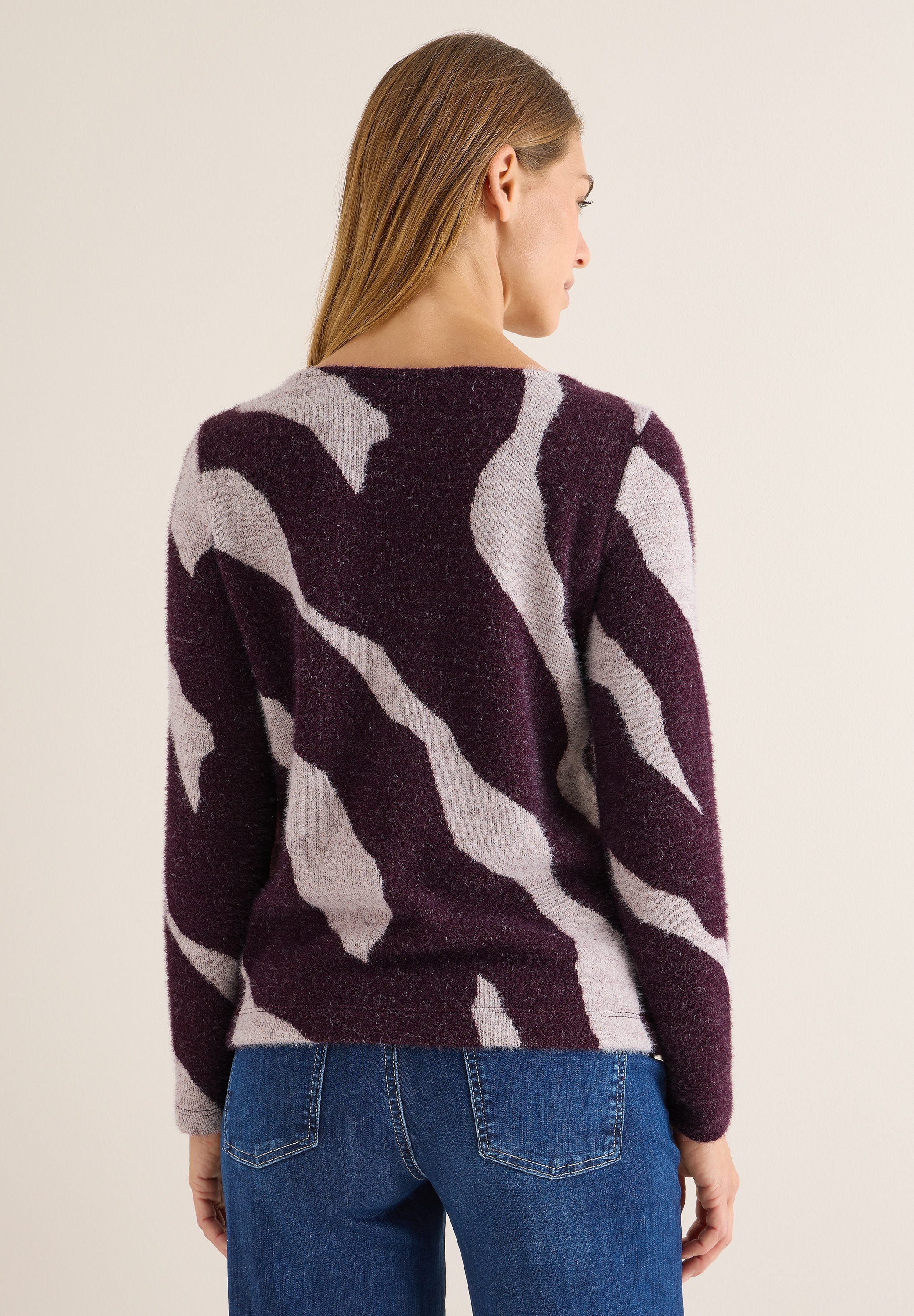 Cecil Langarmshirt, aus softem Materialmix