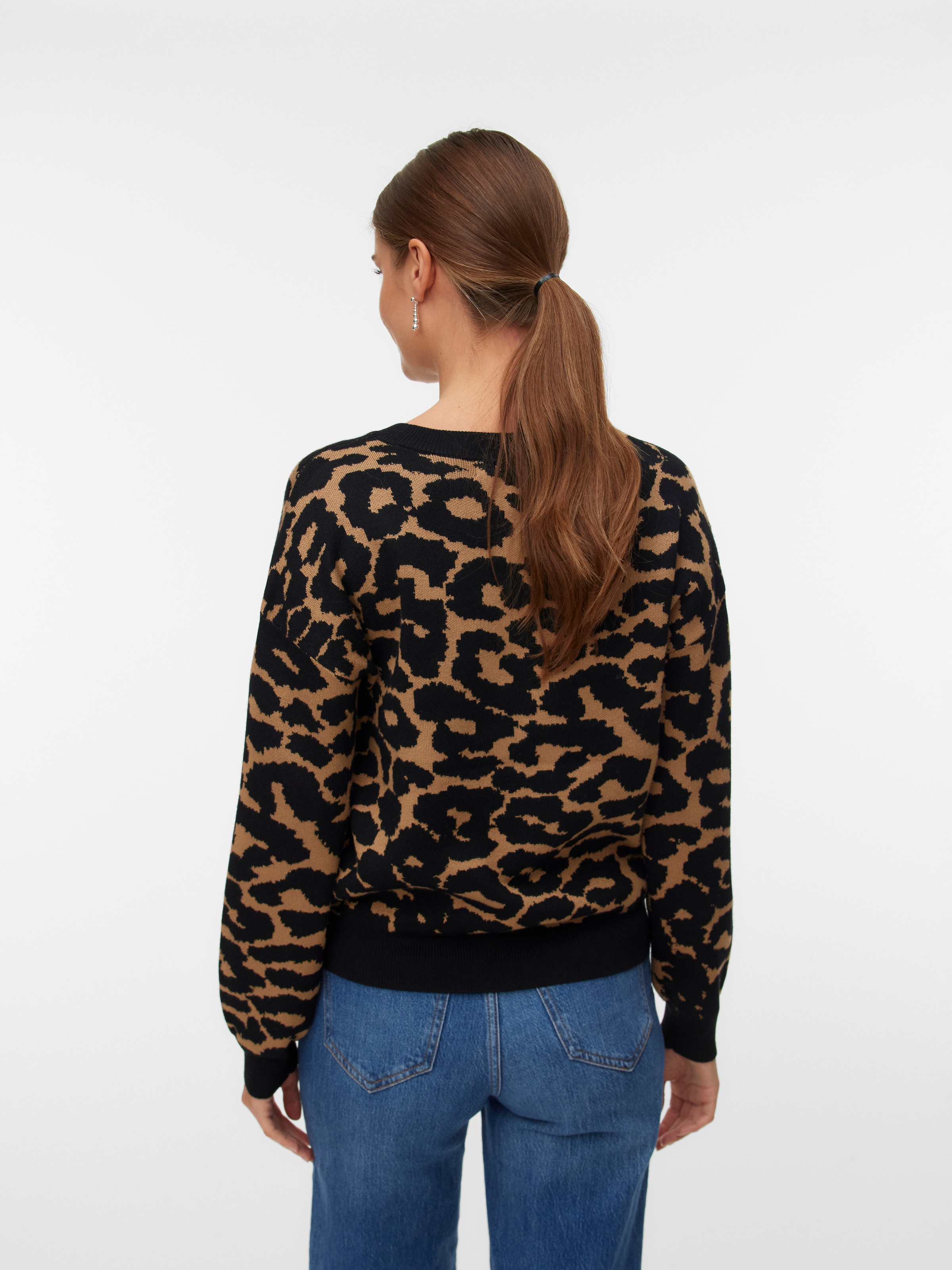 Vero Moda Strickpullover »VMSILJEANIMAL LS O-NCK PULLOVER GA NOOS«