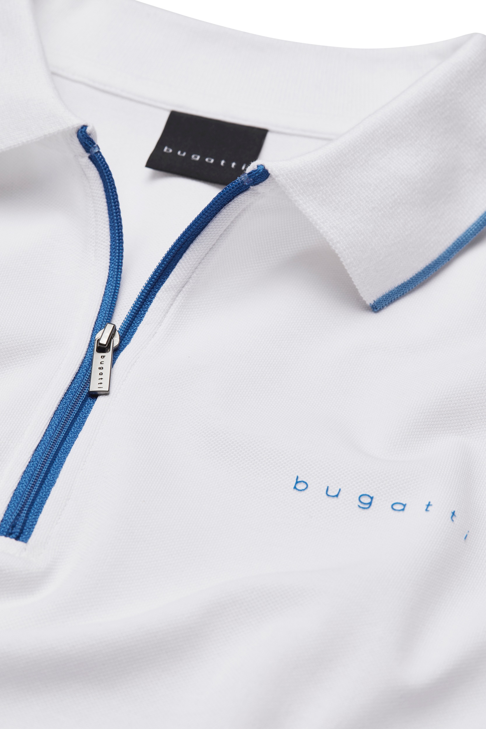 bugatti Poloshirt, mit Reißverschluss