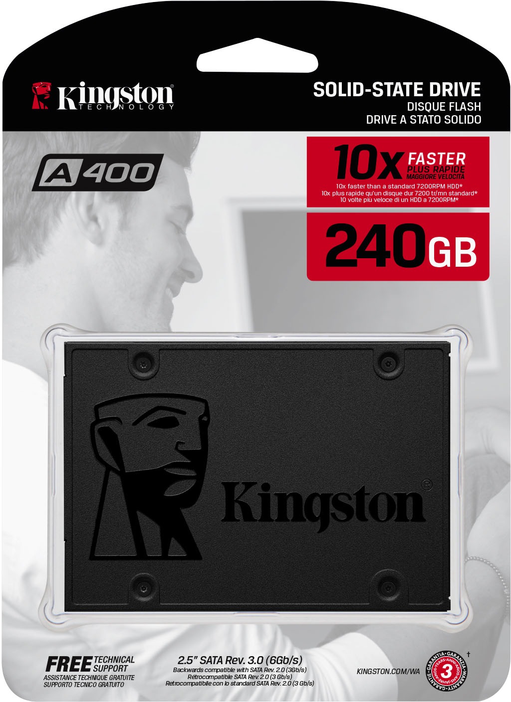 Kingston interne SSD »A400«, 2,5 Zoll