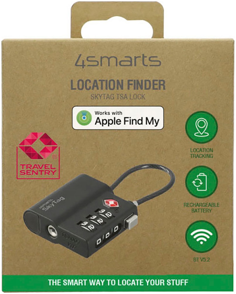 4smarts GPS-Tracker »Standort-Finder SkyTag TSA Lock«