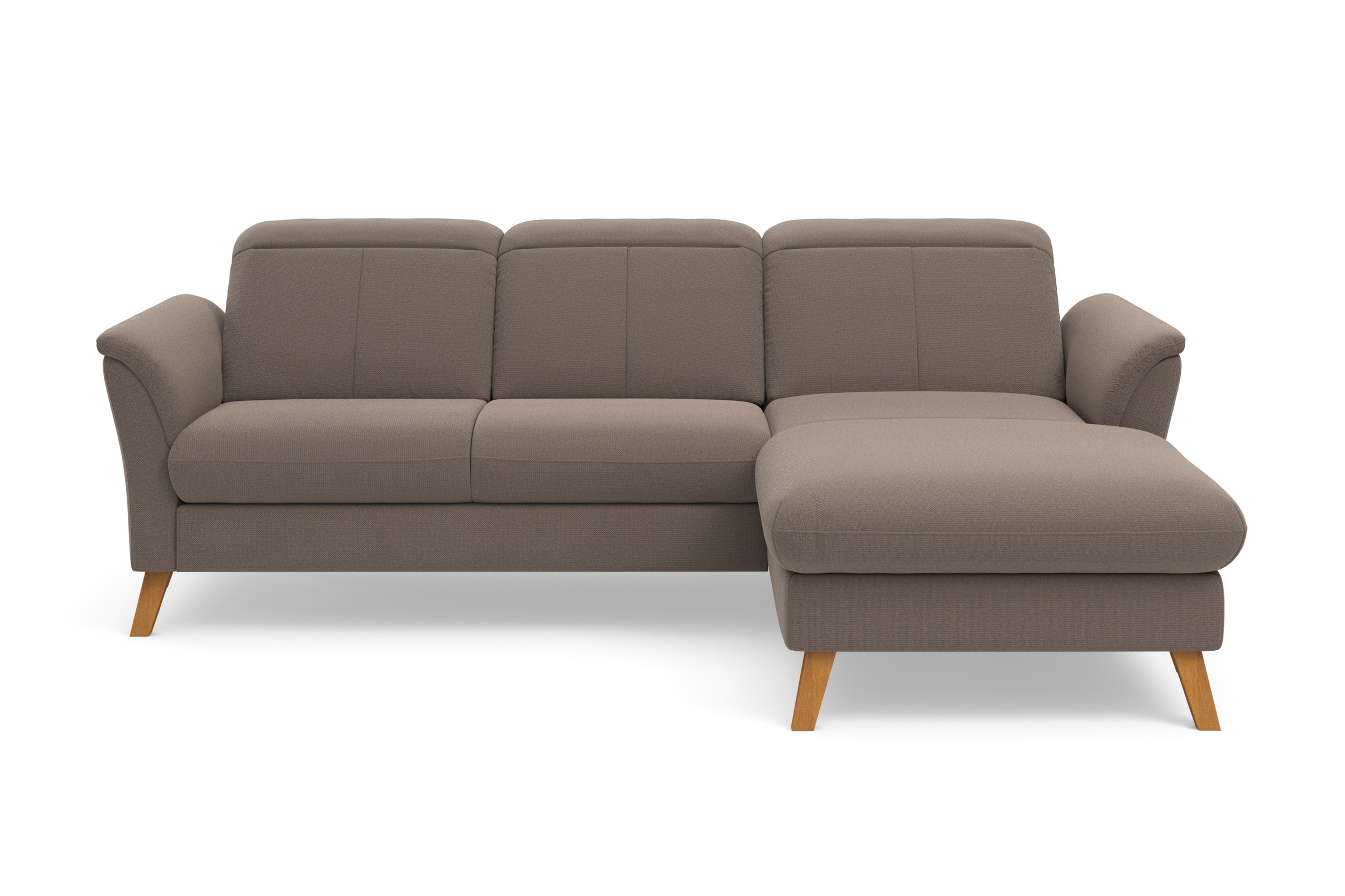 Ecksofa SIT & MORE "Romero L-Form", grau (taupe), B:245cm H:91cm T:178cm, 90% Polyester 10%Polyamid, Sofas, Ecksofa, wahlweise mit oder ohne Relax-Funktion, Bettfunktion, Bettkasten 4