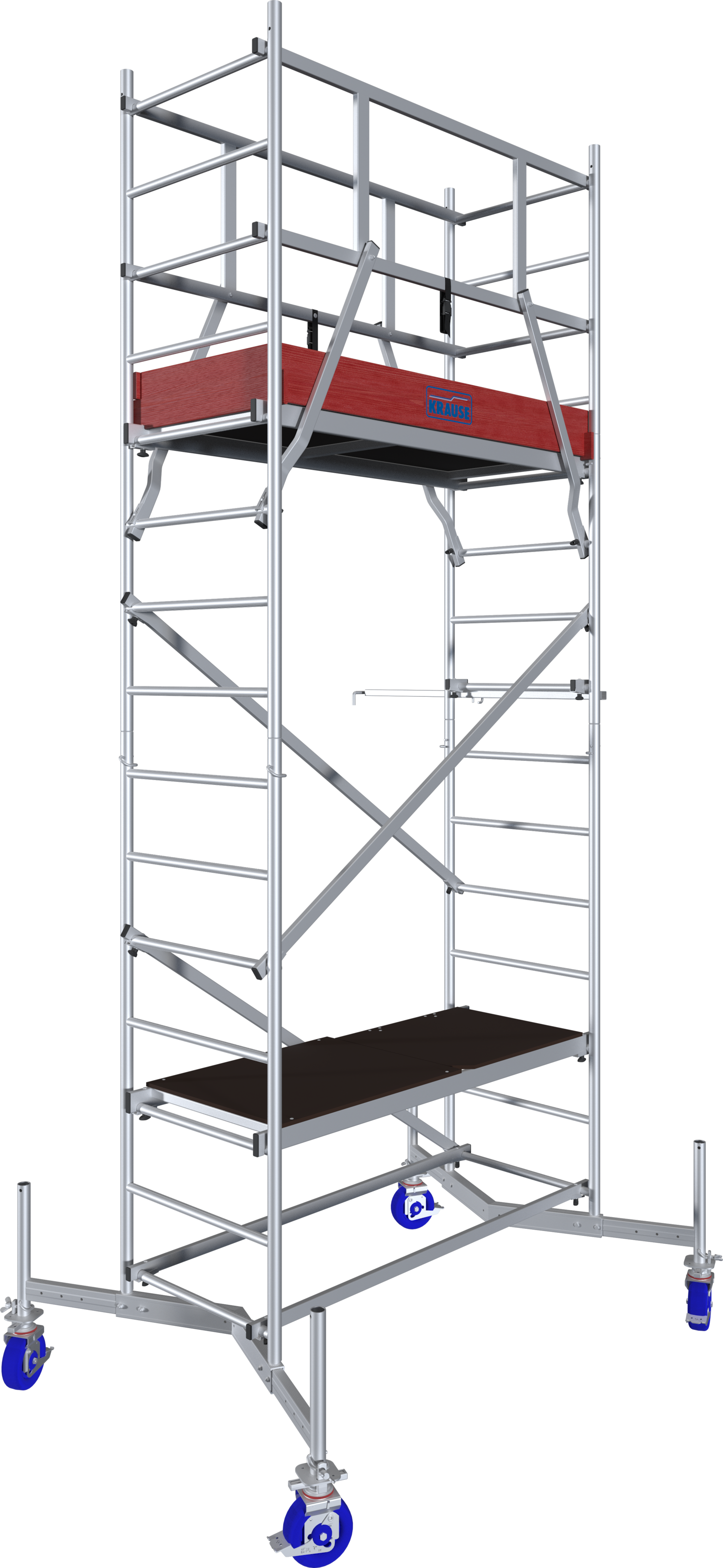KRAUSE Arbeitsgerüst »ClimTec System«, Komplettgerüst, inkl. 1 Aufstockung und Fahrrollensatz