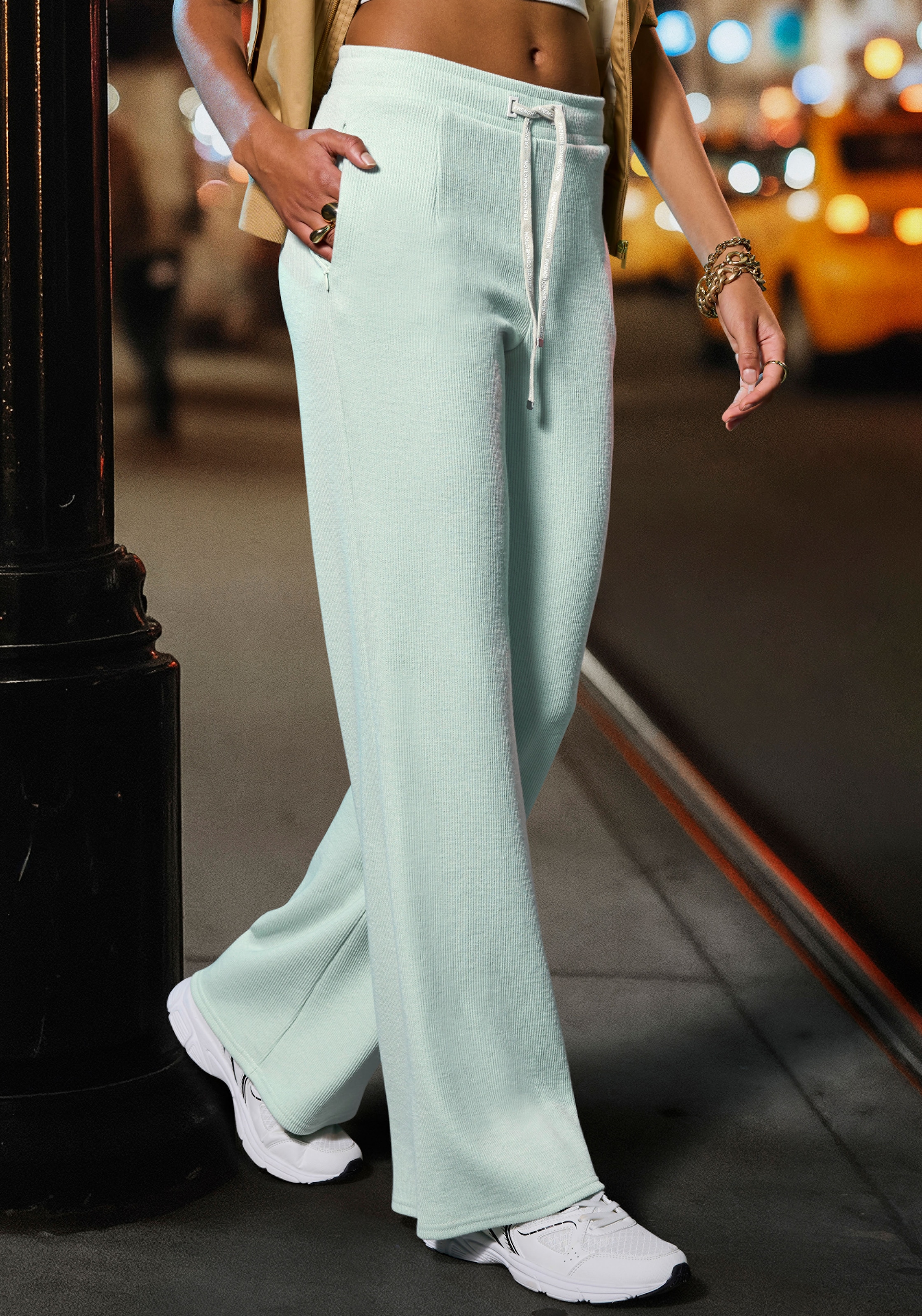 French Connection Loungepants, in gerippter Strickoptik