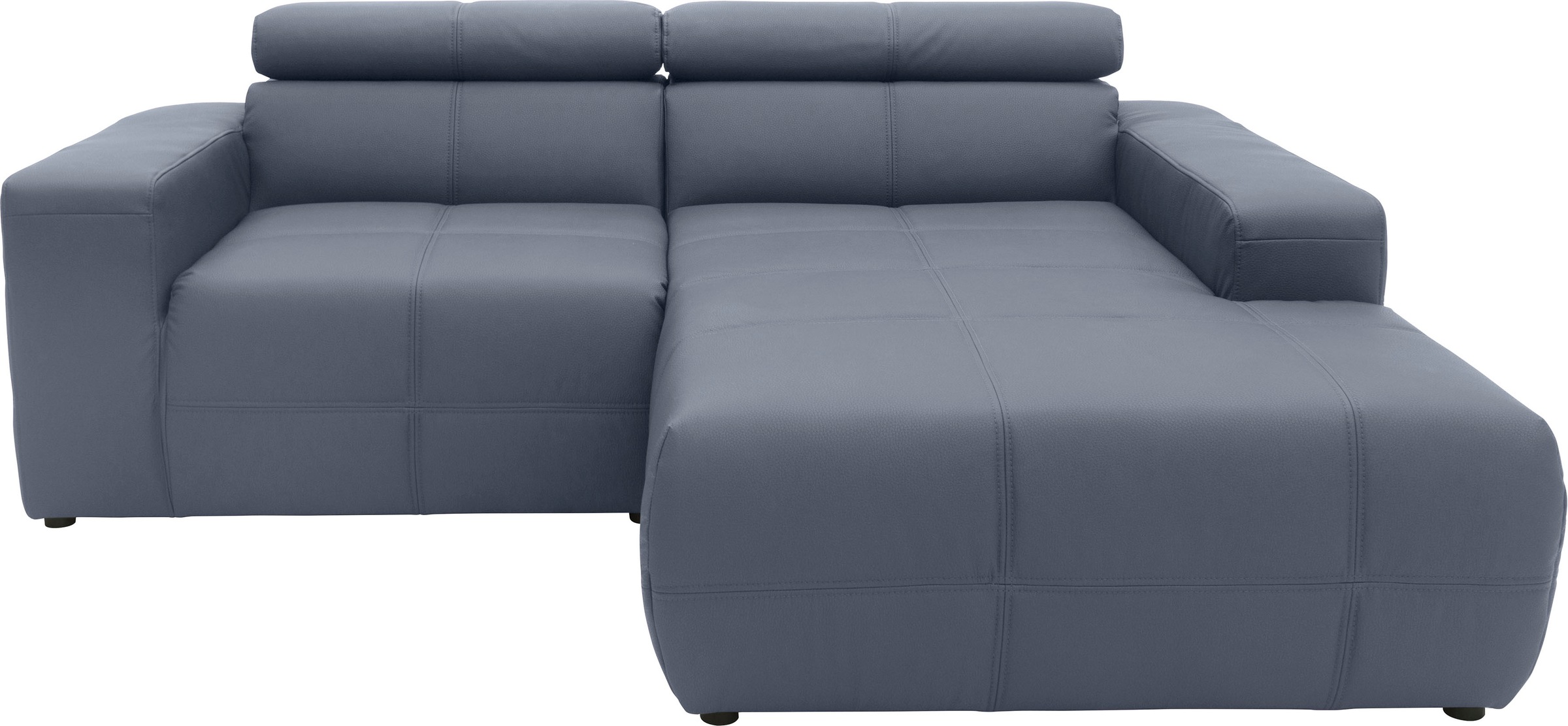 DOMO collection Ecksofa "BRANDON inkl. Kopfteilverstellung, 214x100x80 cm, L-Form" Mit Kopfteilverstellung, auch in Leder und Cord, L-Form