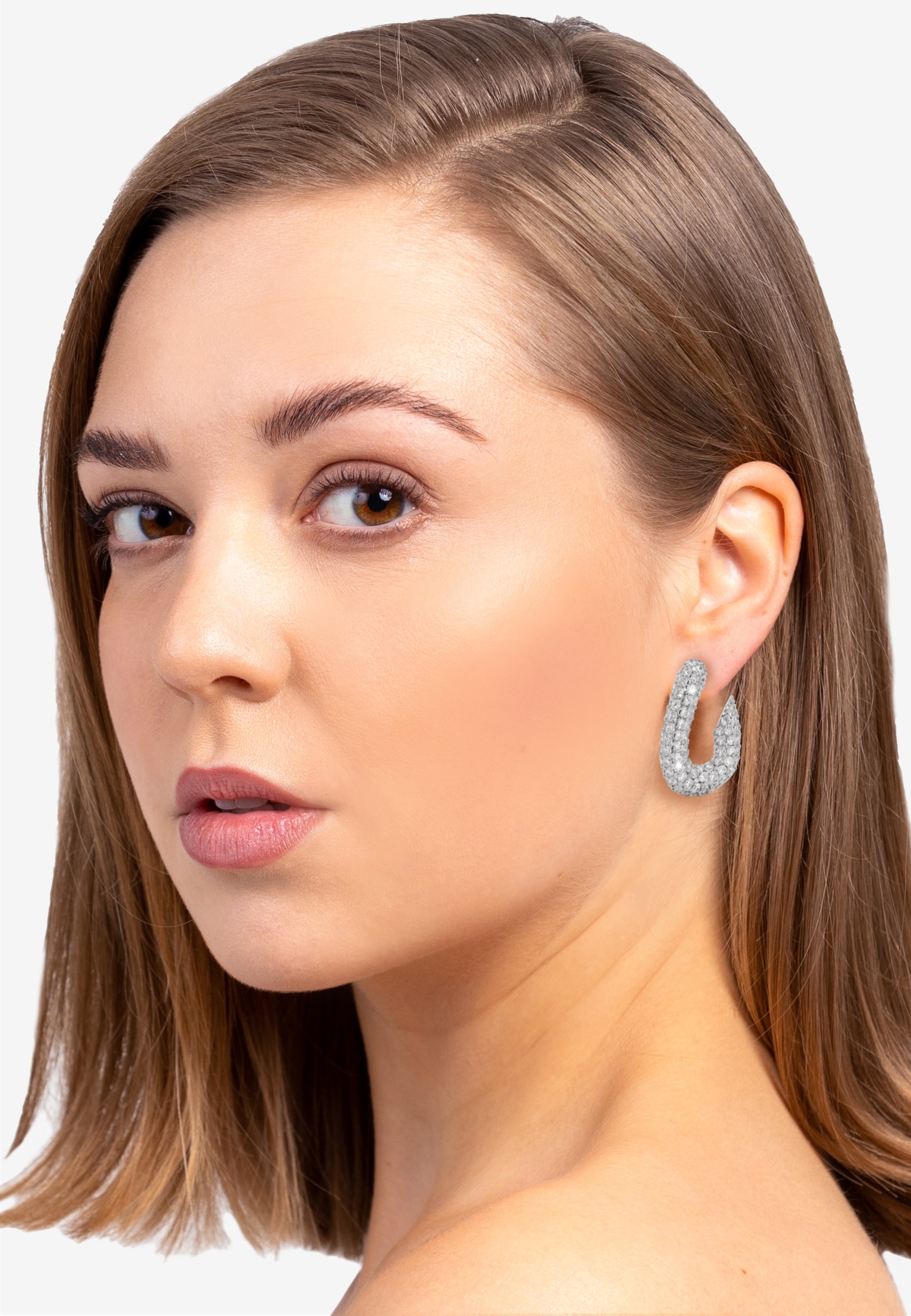 FILIPPA FIRENZE Paar Ohrstecker »Sparkling GIGI«, mit Versilberung