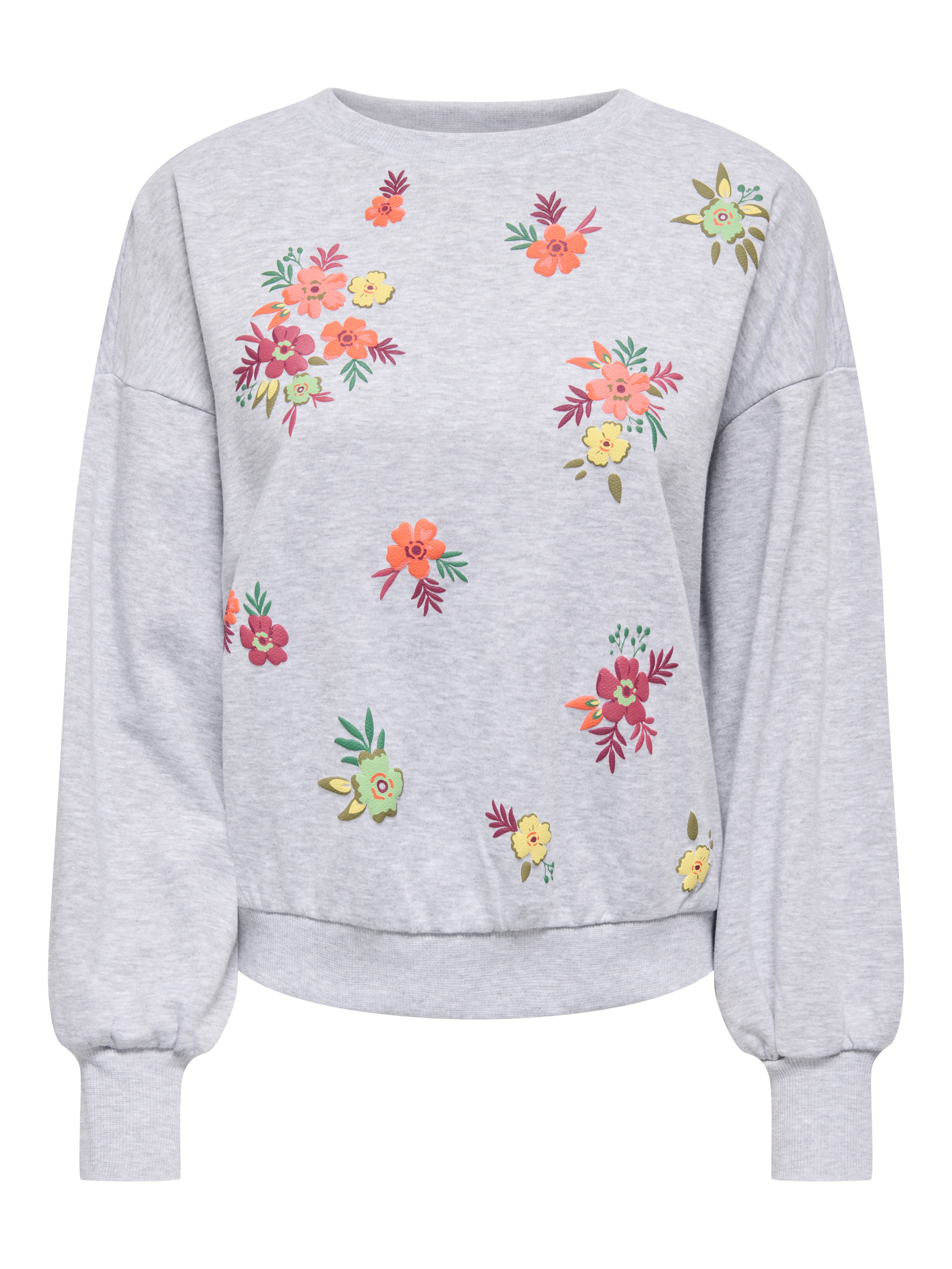 ONLY Sweatshirt "ONLBROOKE L/S O-NECK FLOWER SWT" günstig online kaufen