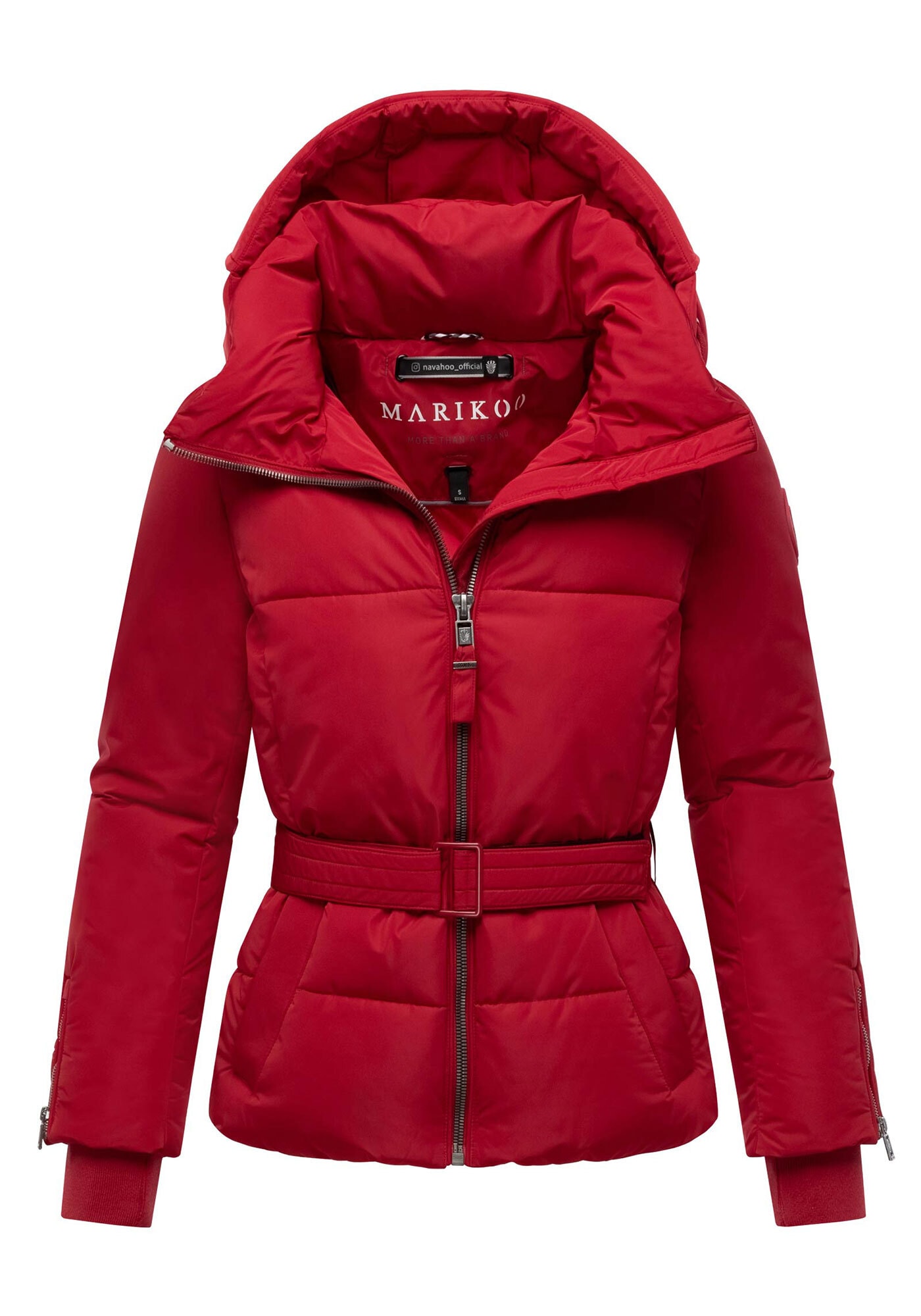 Marikoo Winterjacke »Aleynaa«, Winterjacke mit Taillengürtel