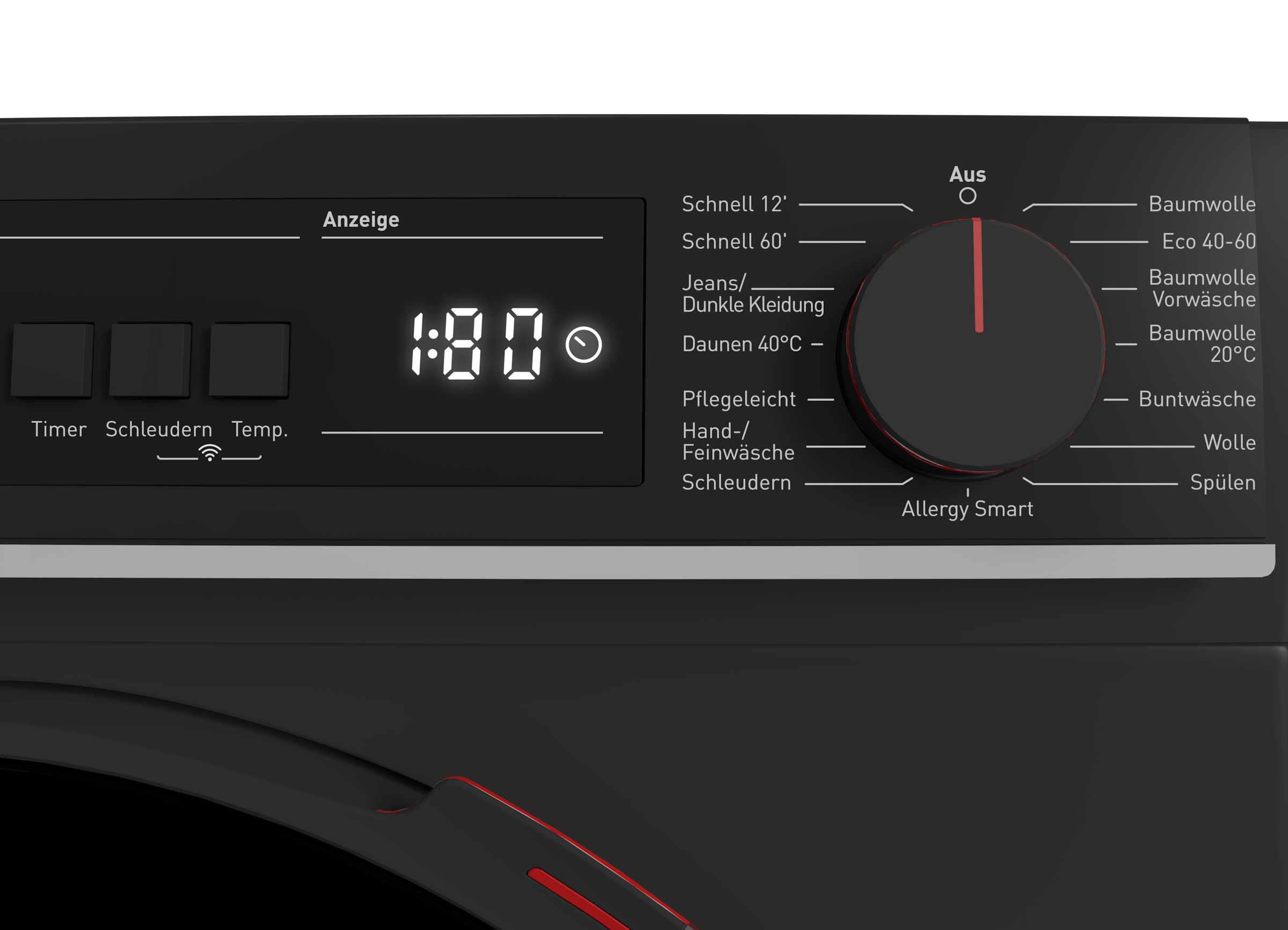 Sharp Waschmaschine Mid Class »ES-WNFB214CMDA-DE«, 12 kg, 1400 U/min, 12kg / +WIFI / A-20% / black Doorring+knob/Steam/
Mat Black