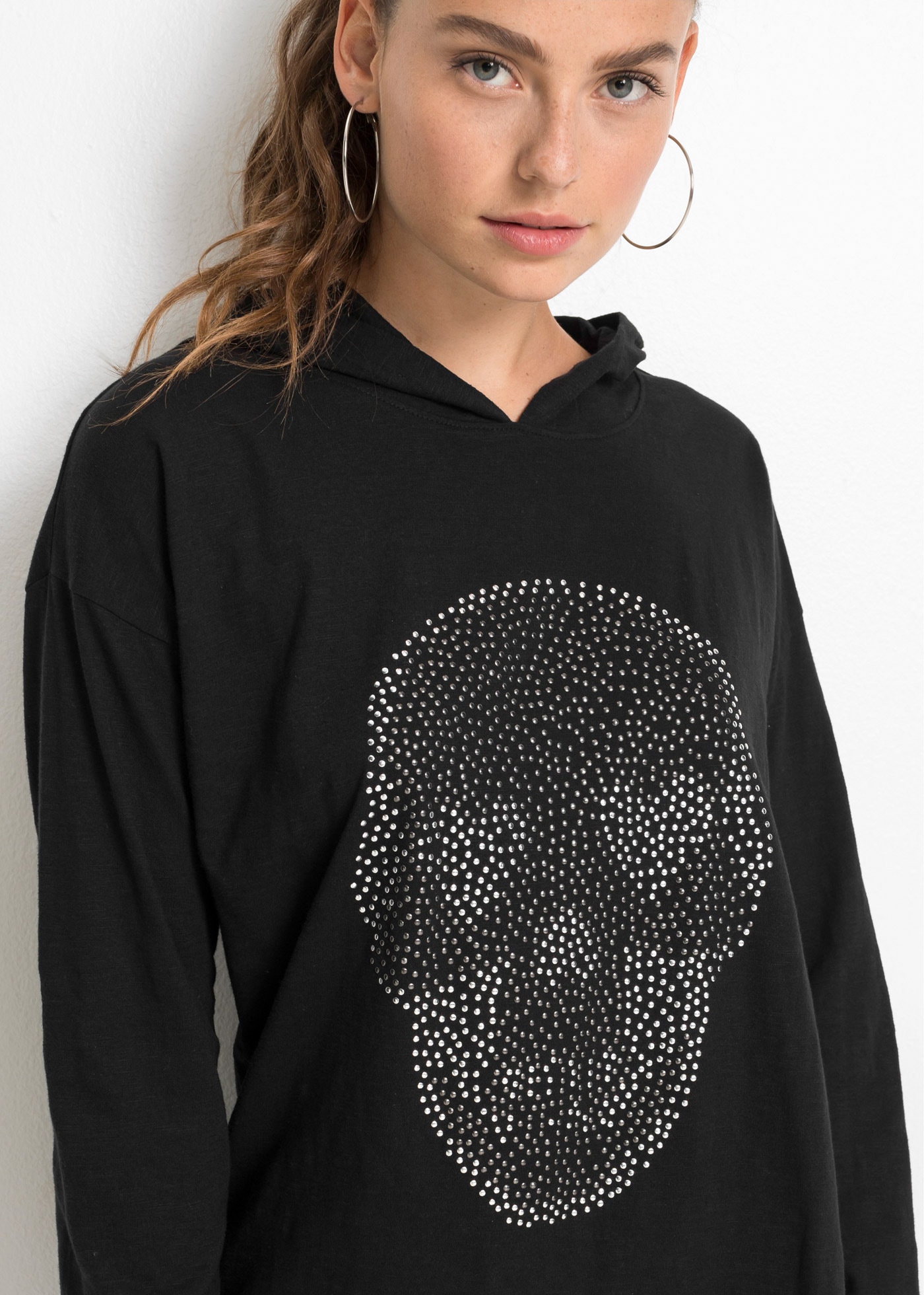 bonprix Longshirt »Oversize-Longshirt mit Kapuze«, Oversize-Longshirt mit Kapuze
