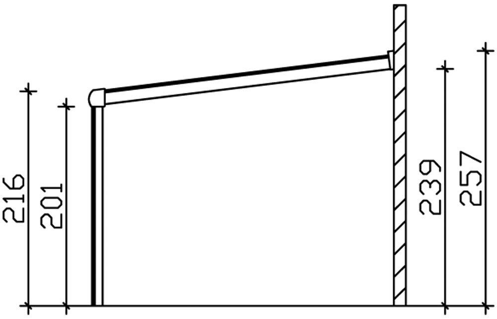 Skanholz Terrassendach »Monza«, Bedachung Verbund-Sicherheits-Glas, Aluminium