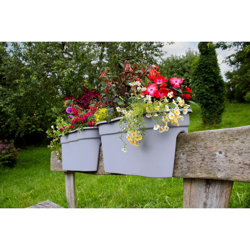 KHW Balkonkasten »Flowerclip XL«, (Set, 2 St.), BxTxH: 57x27x28 cm