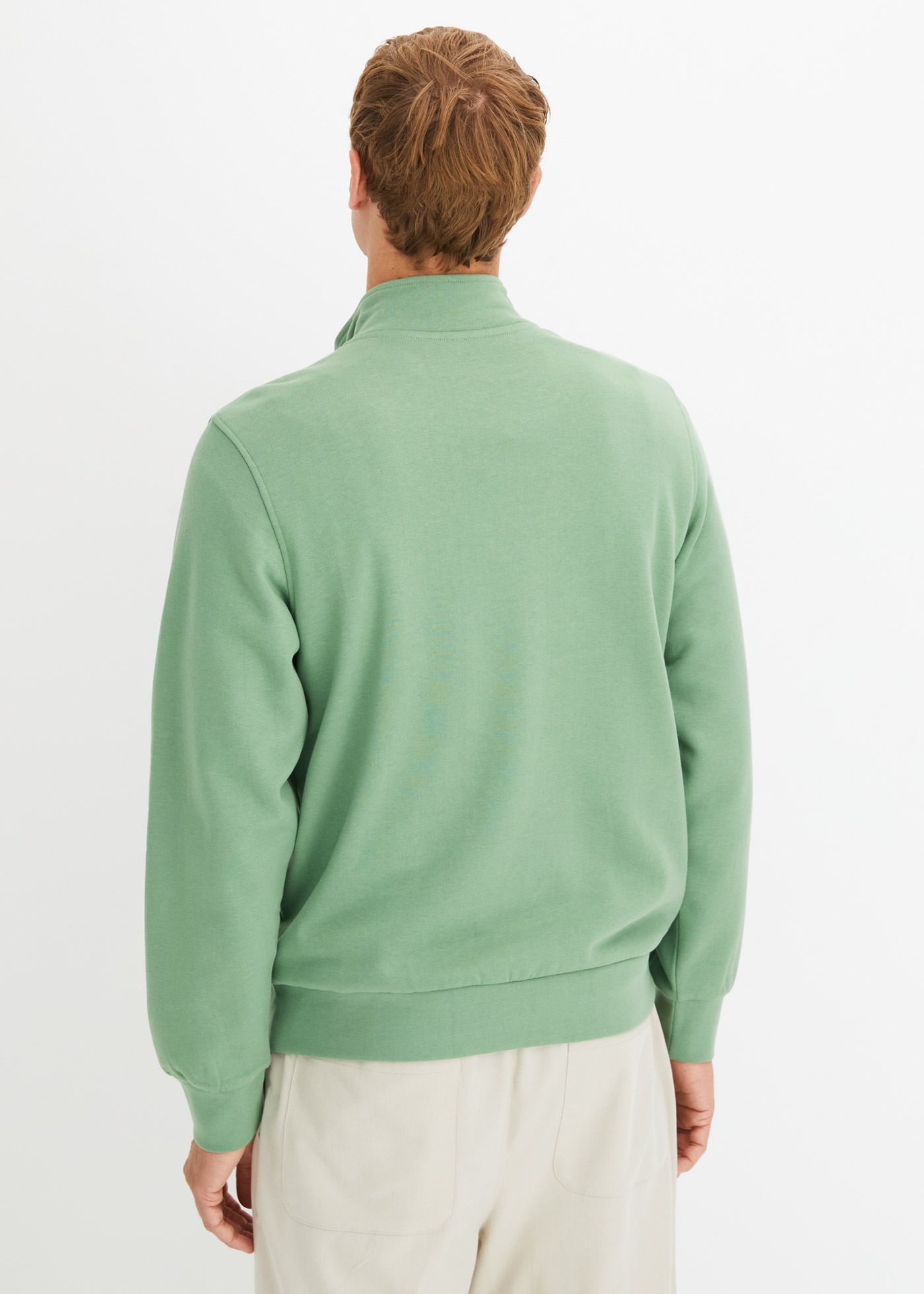 bonprix Sweatshirt "Sweatshirt mit Troyerkragen", mit Stehkragen, mit Reißv günstig online kaufen