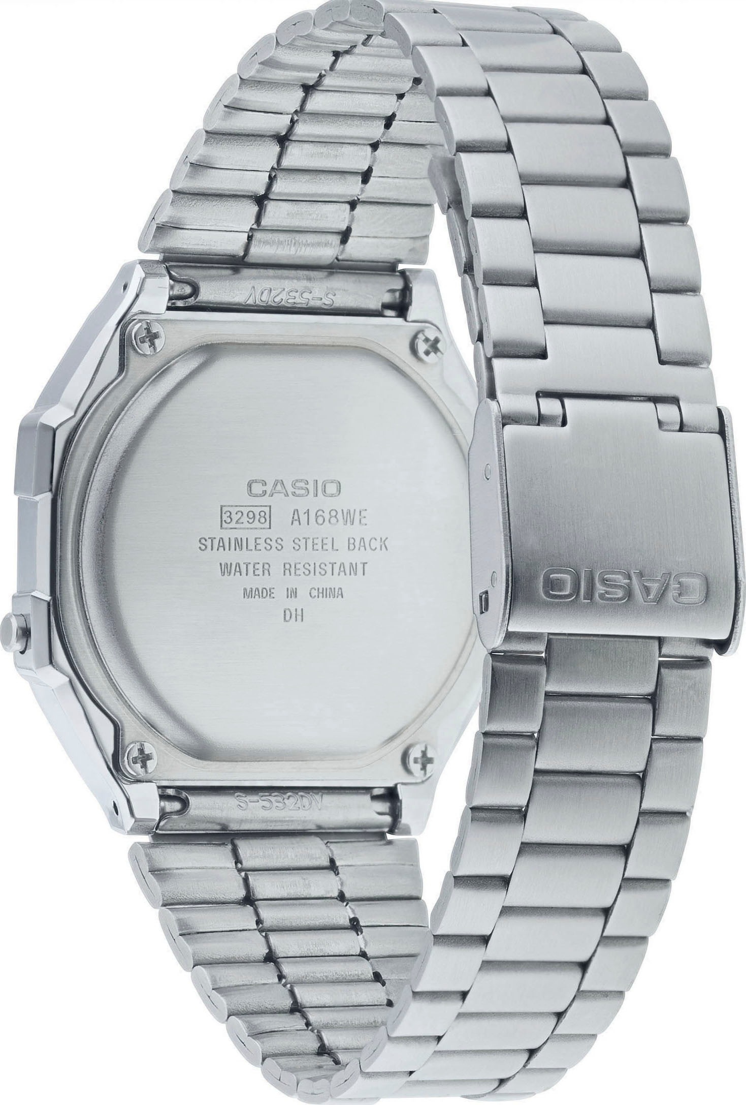 CASIO VINTAGE Chronograph, Quarzuhr, Armbanduhr,Damenuhr, Herrenuhr, Digitaluhr, Edelstahlarmband