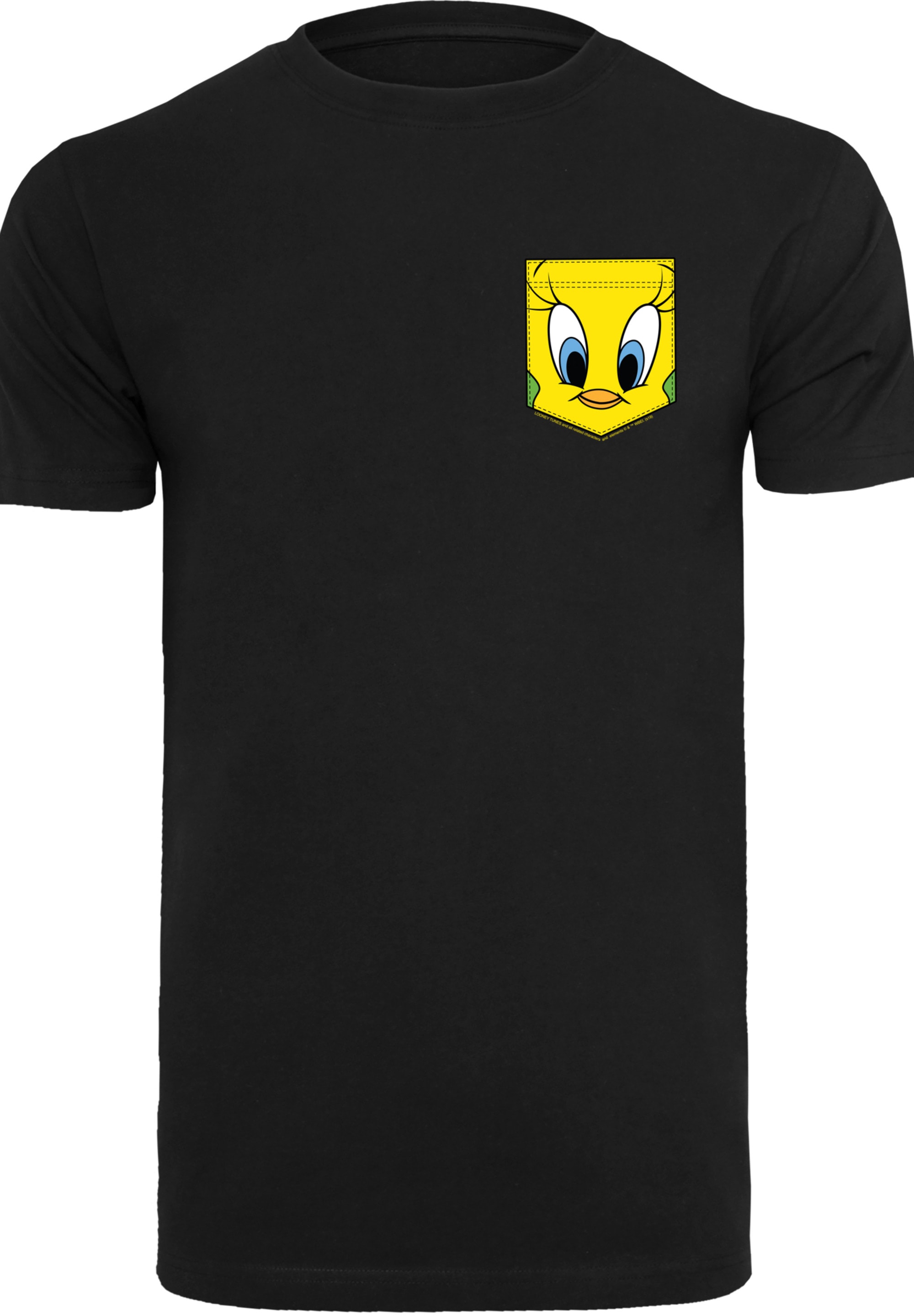 F4NT4STIC T-Shirt »Looney Tunes Tweety Pie Faux Pocket«, Print
