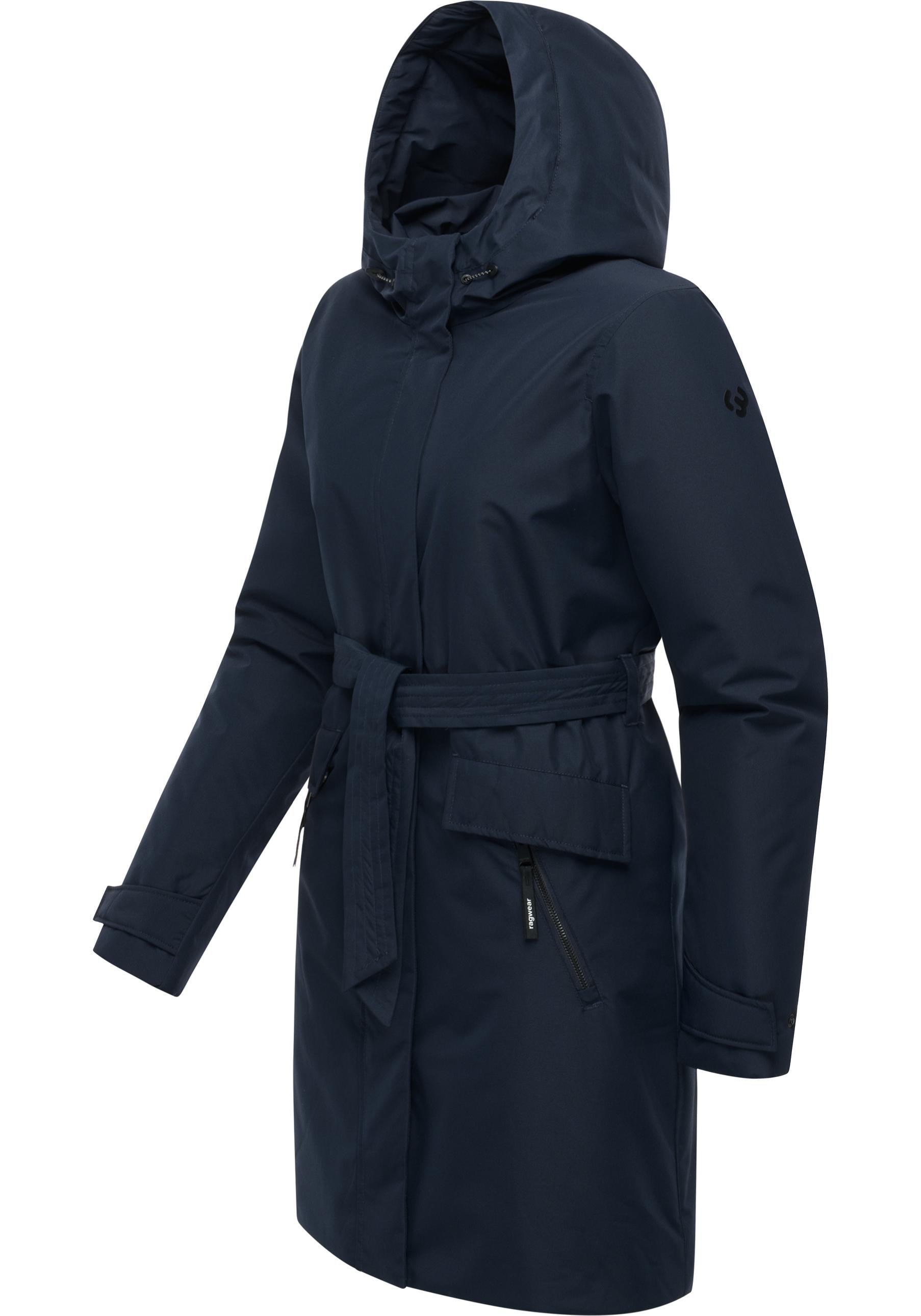 Ragwear Langmantel »Horatia Warm YOUMODO« Wasserdichter Wintermantel mit Bindegürtel