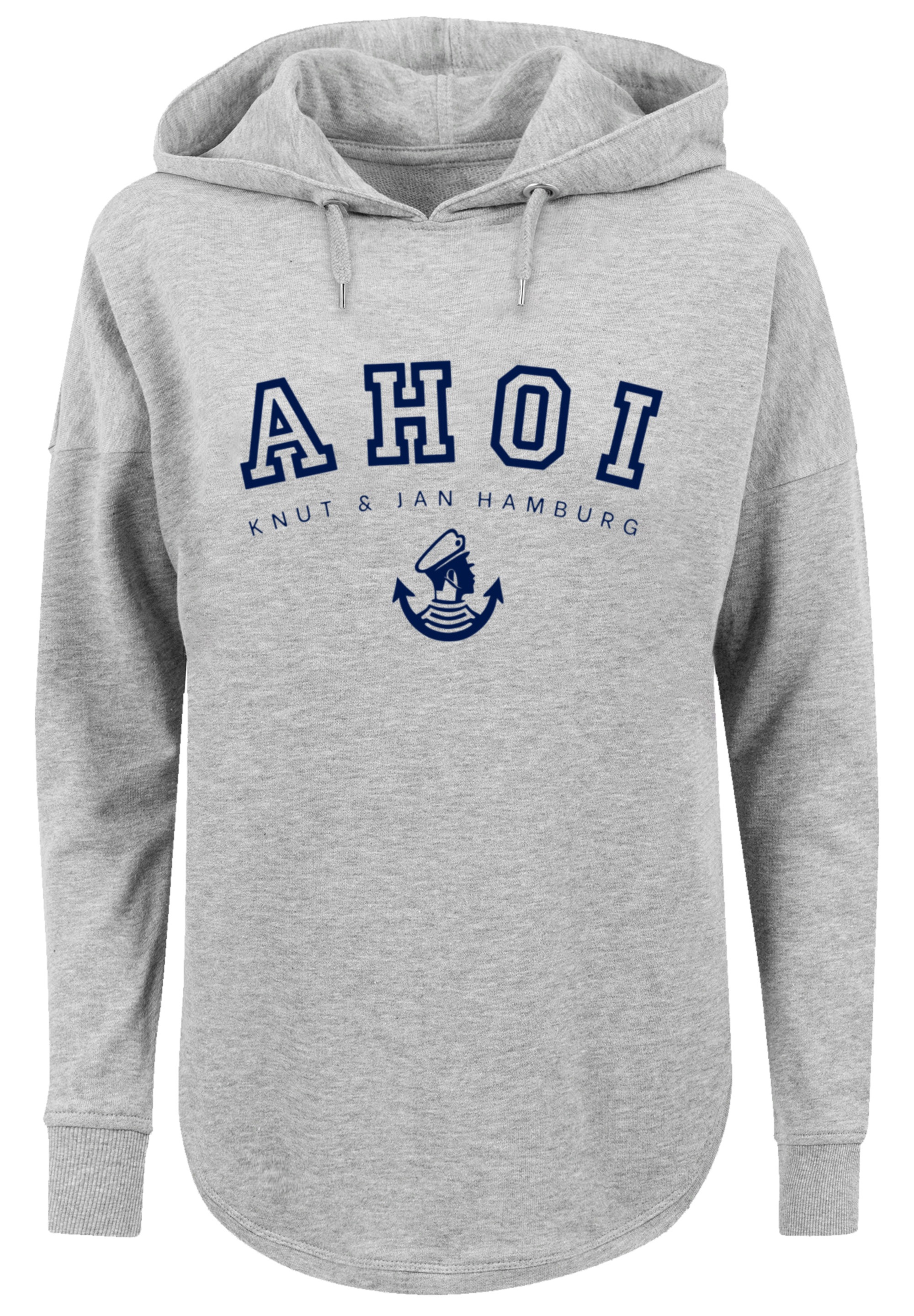 F4NT4STIC Kapuzenpullover »Oversized Hoodie Ahoi Knut & Jan Hamburg«, Print