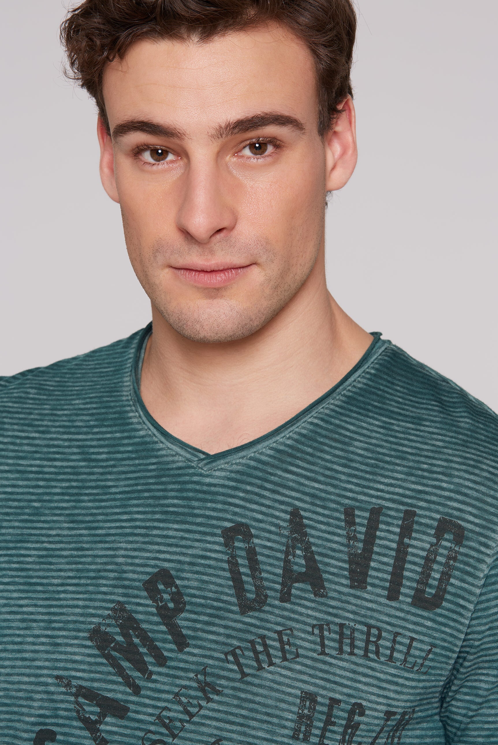 CAMP DAVID V-Shirt, mit Baumwolle