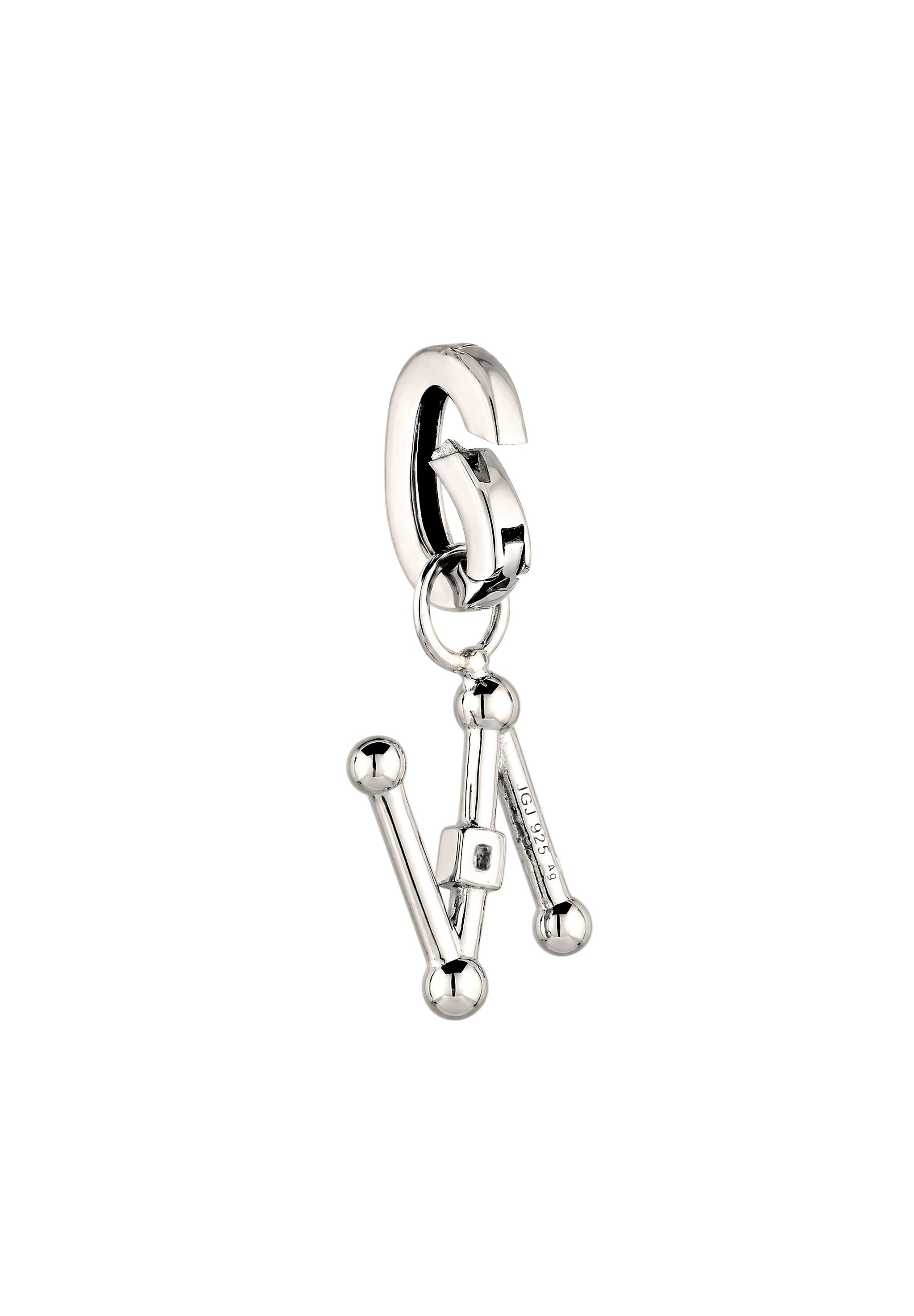 Elli »Charm Buchstabe N Zirkonia 925 Sterling Silber«