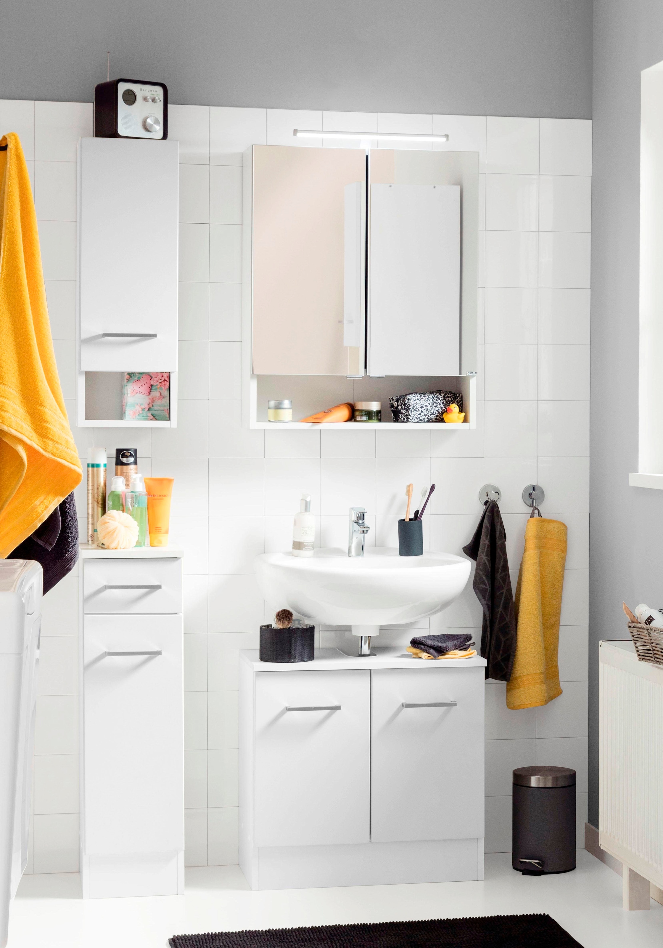welltime Badmöbel-Set "Ribera" 4 Stk. tlg. günstig online kaufen