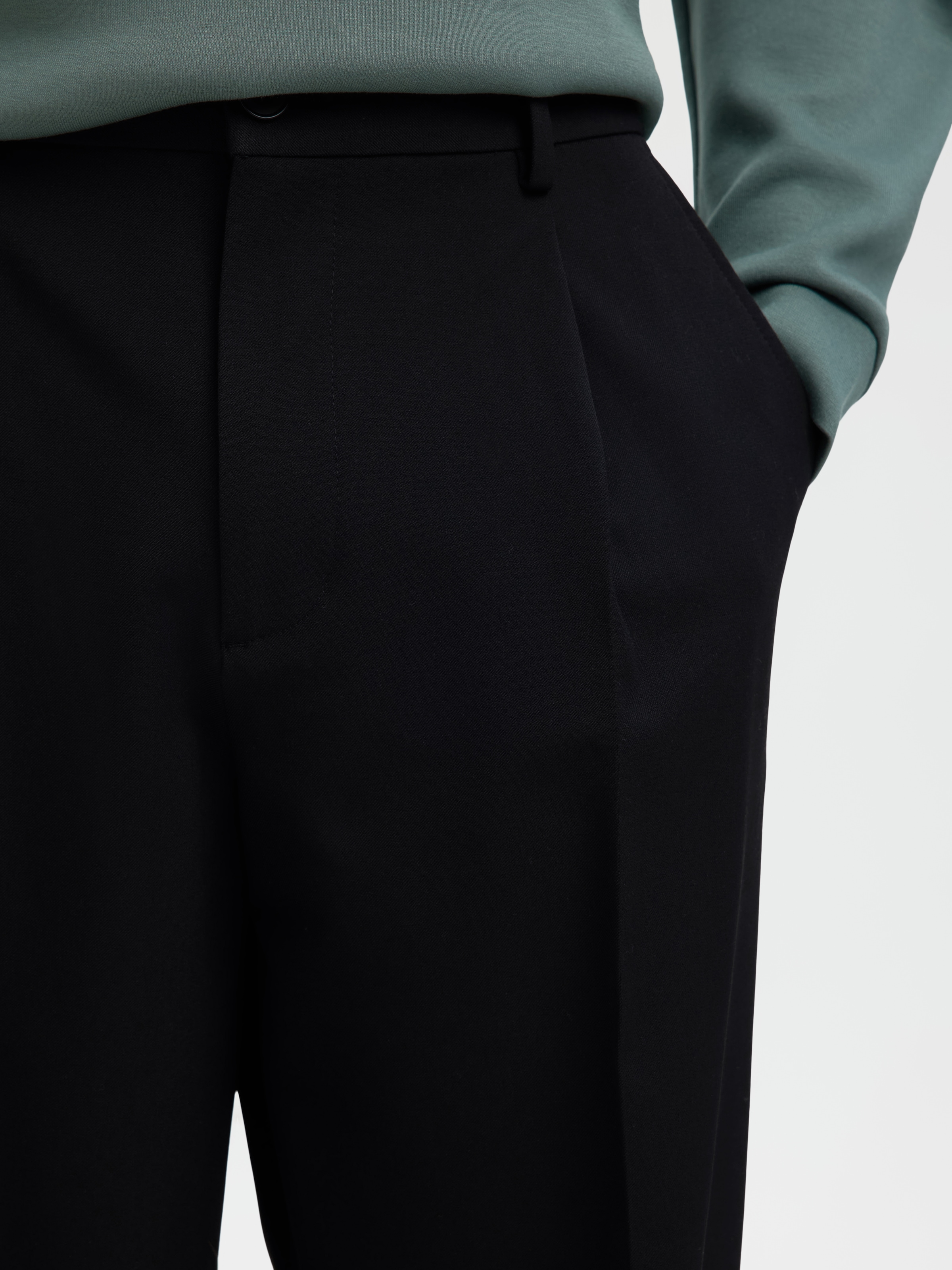 SELECTED Chinohose »SLH220-LOOSE FINN FLEX PANTS NOOS«  Materialmix, loose fit