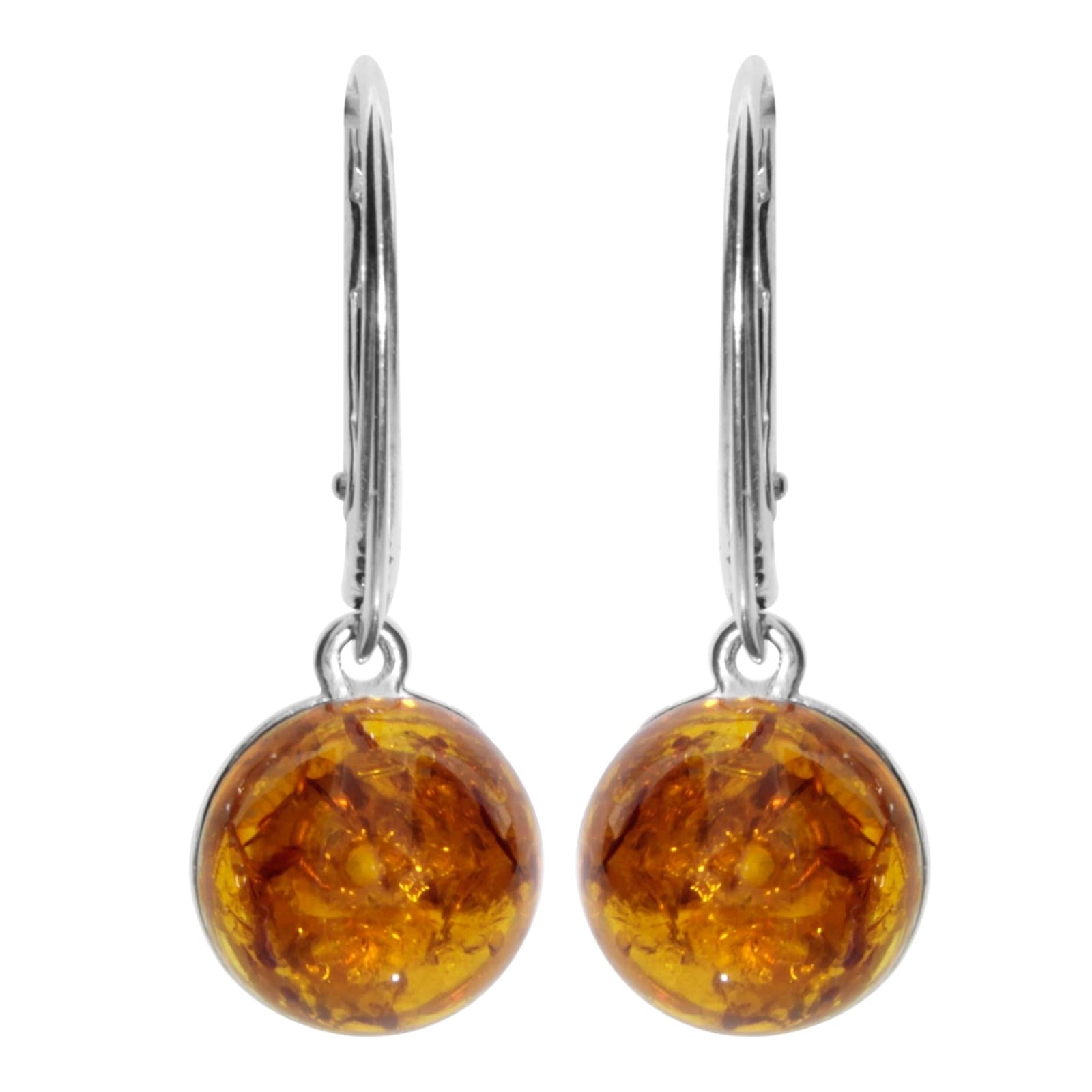 OSTSEE-SCHMUCK Damen Paar Ohrhänger "- Dolores - Silber 925/000 - Bernstein", Silber 925 (Sterlingsilber), silber, Silber 925 (Sterlingsilber),