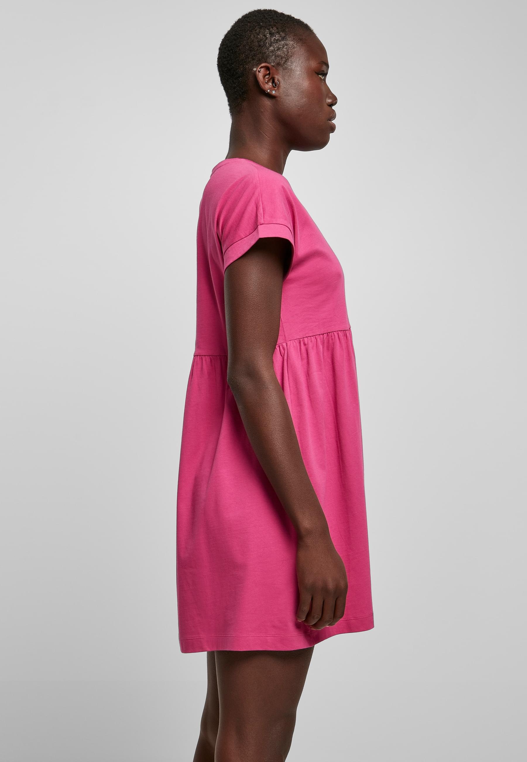 URBAN CLASSICS Shirtkleid »Urban Classics Damen Ladies Organic Empire Valance Tee Dress«, (1 tlg.)