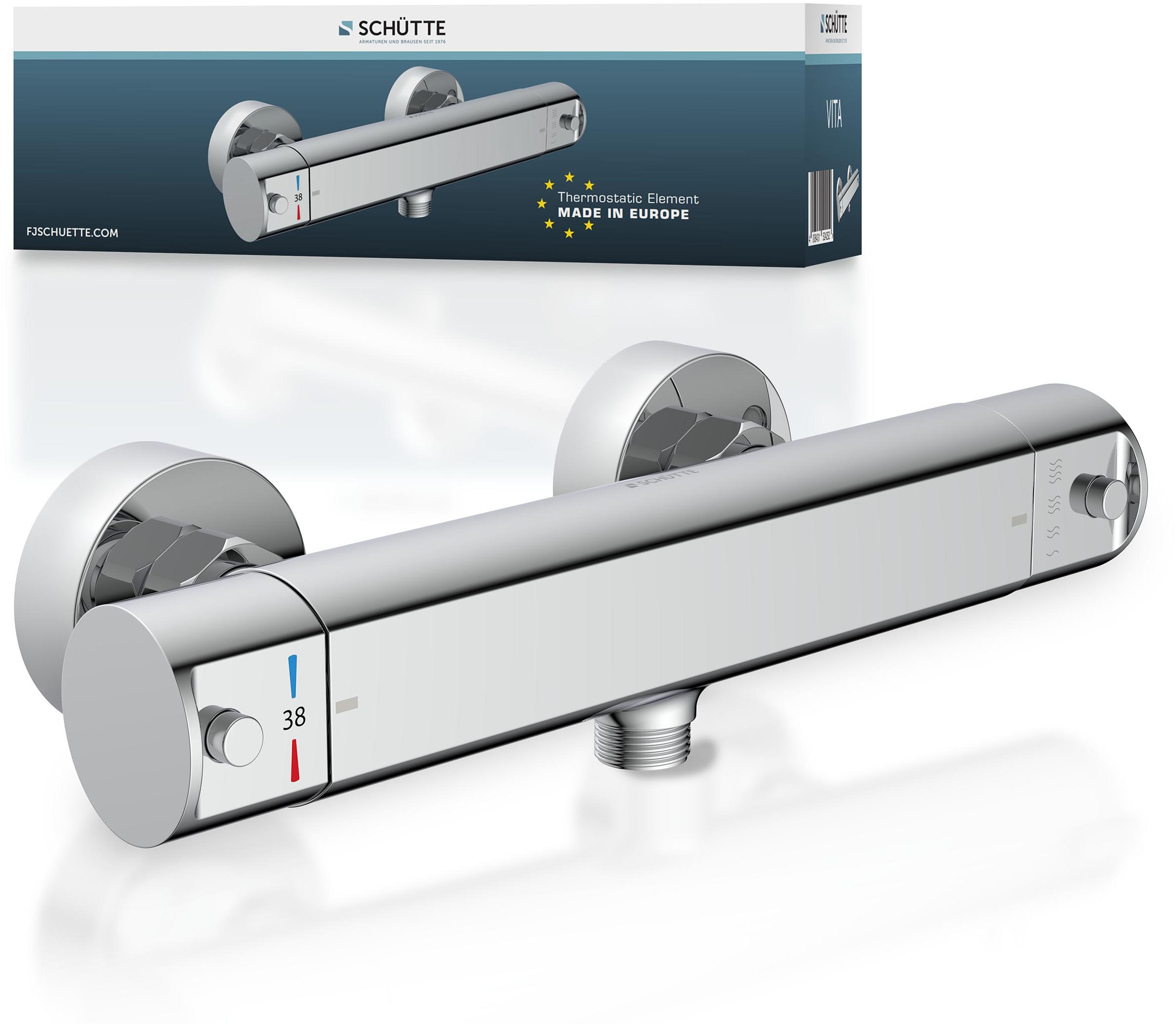 Brausethermostat »VITA«, wassersparende Eco-Stopp-Funkt., Sicherheitssperre,...