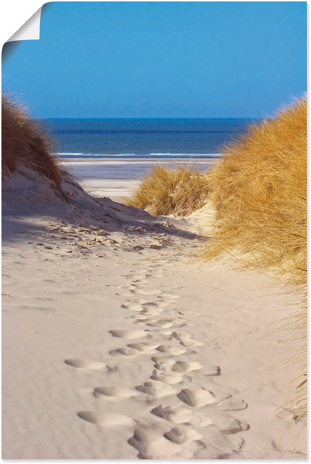 Poster »Weg zum Strand II«, Strand, (1 St.)