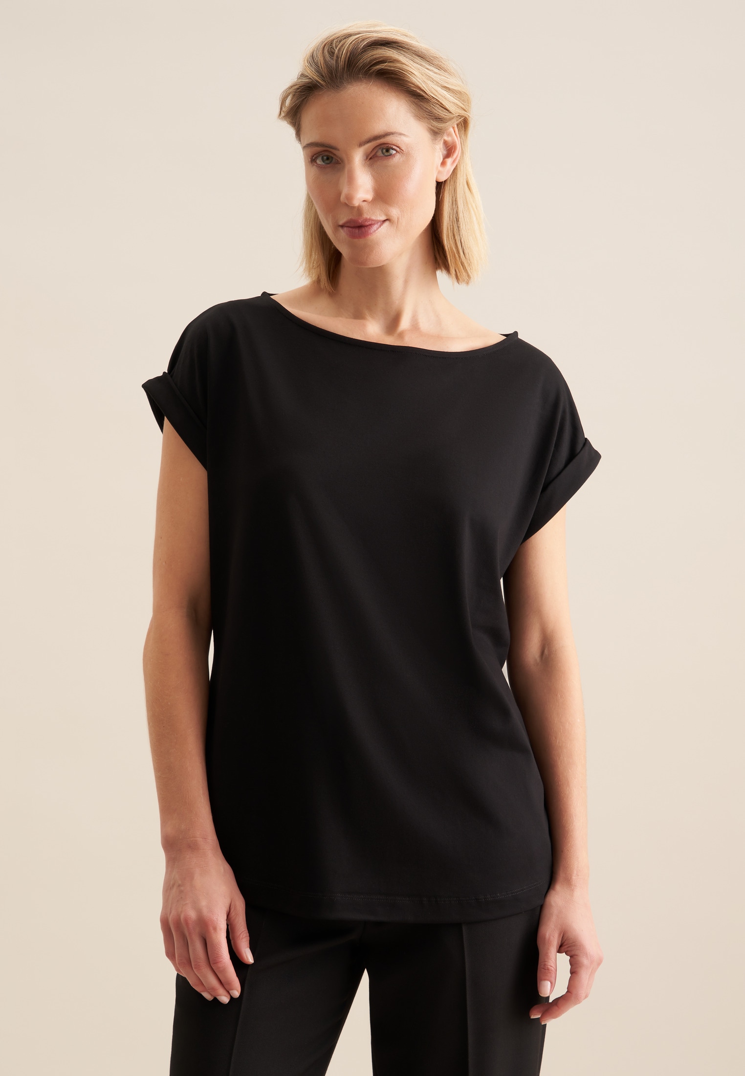 seidensticker Klassische Bluse "Schwarze Rose" Ohne Arm Uni günstig online kaufen