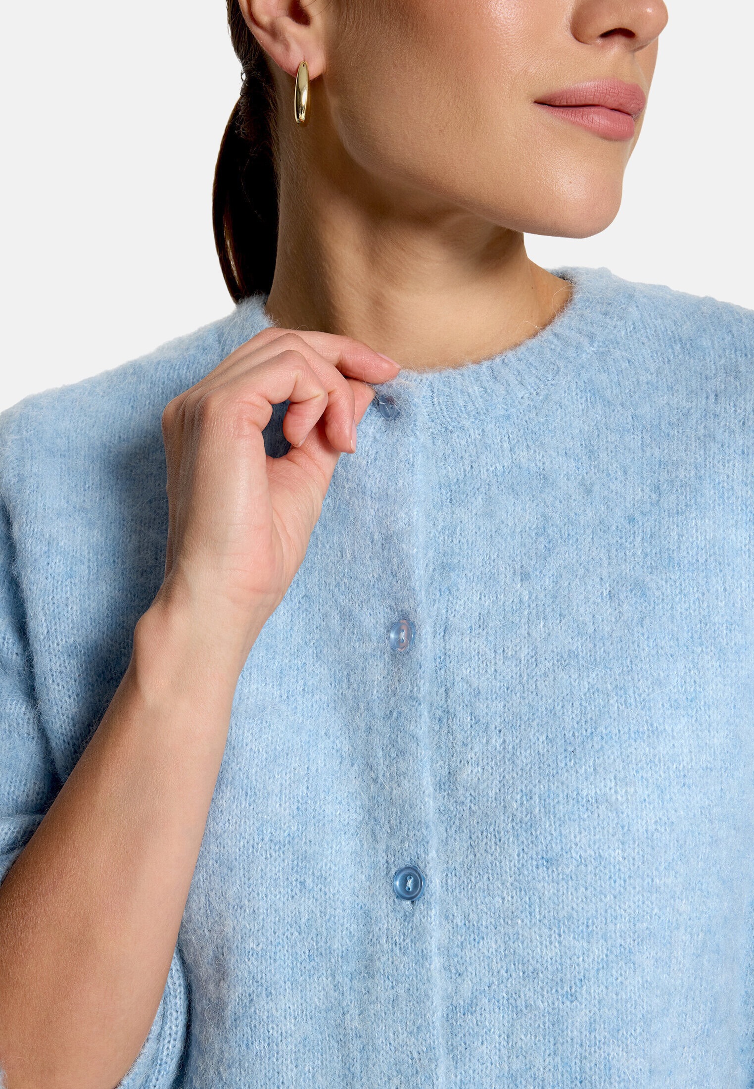 Zero Strickjacke »Damen mit Knöpfen« 1 Knopfleiste