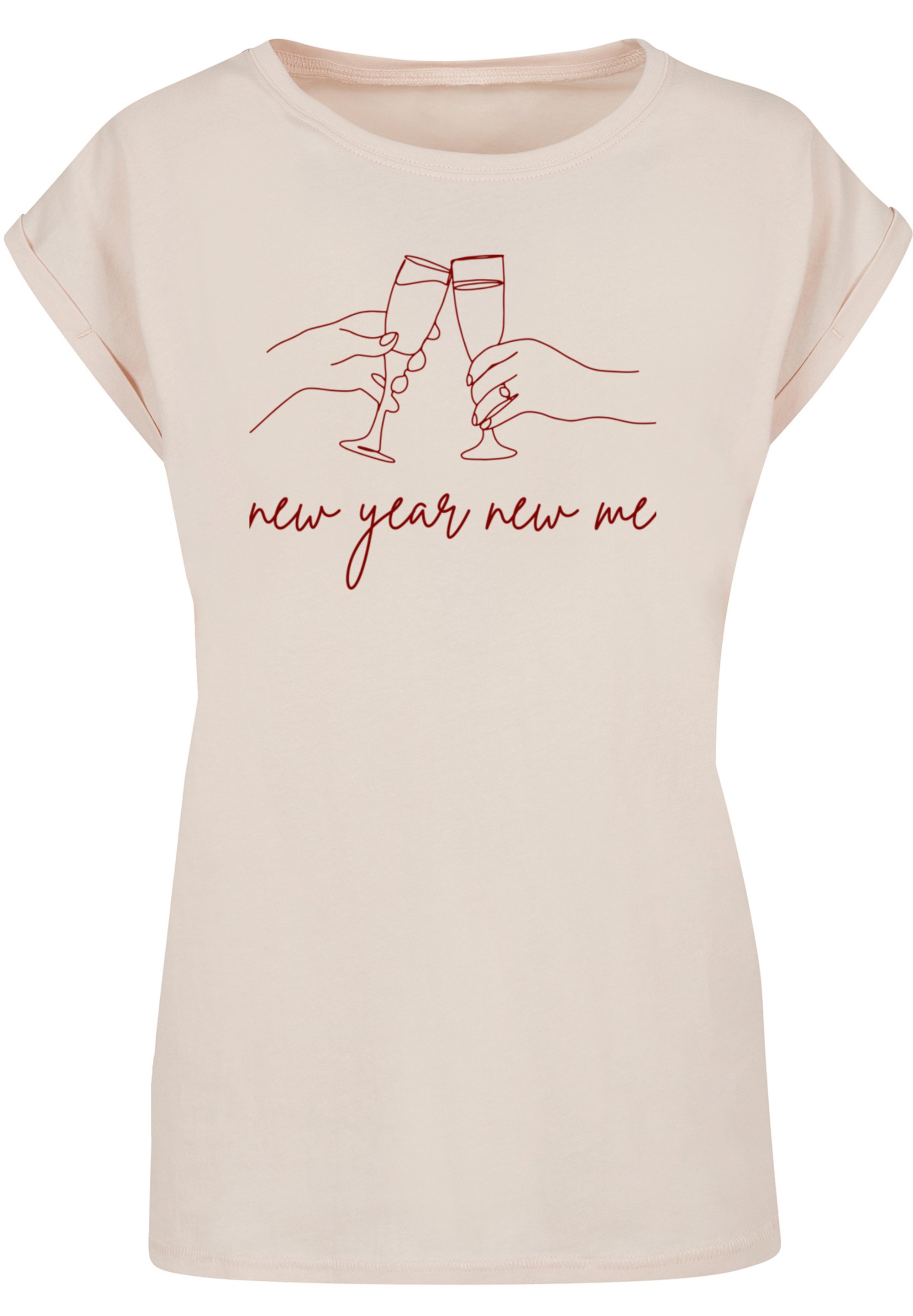 F4NT4STIC T-Shirt »Silvester Party new year new me«, Print