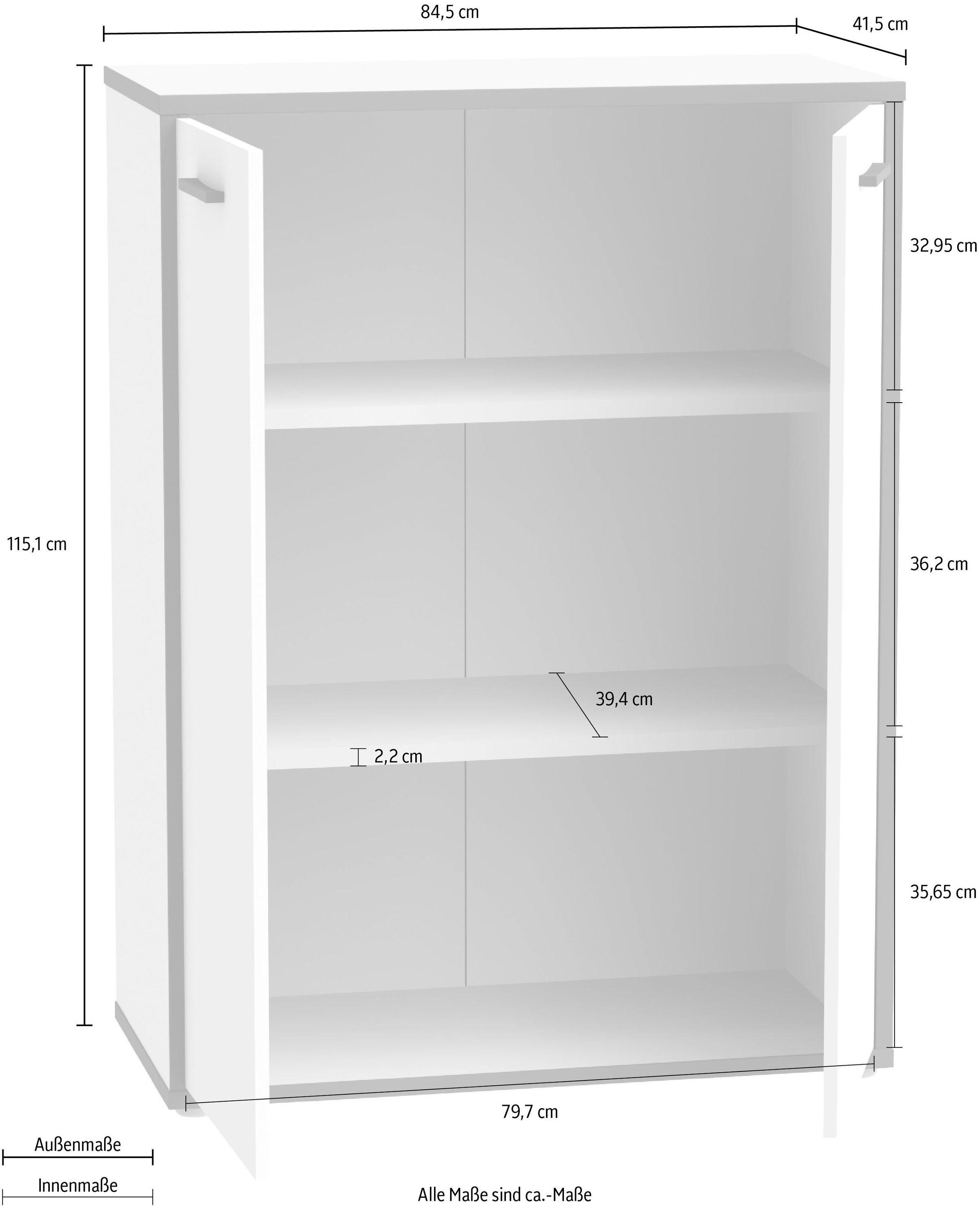 FORTE Kommode »Keflav«, Breite 84,5 cm