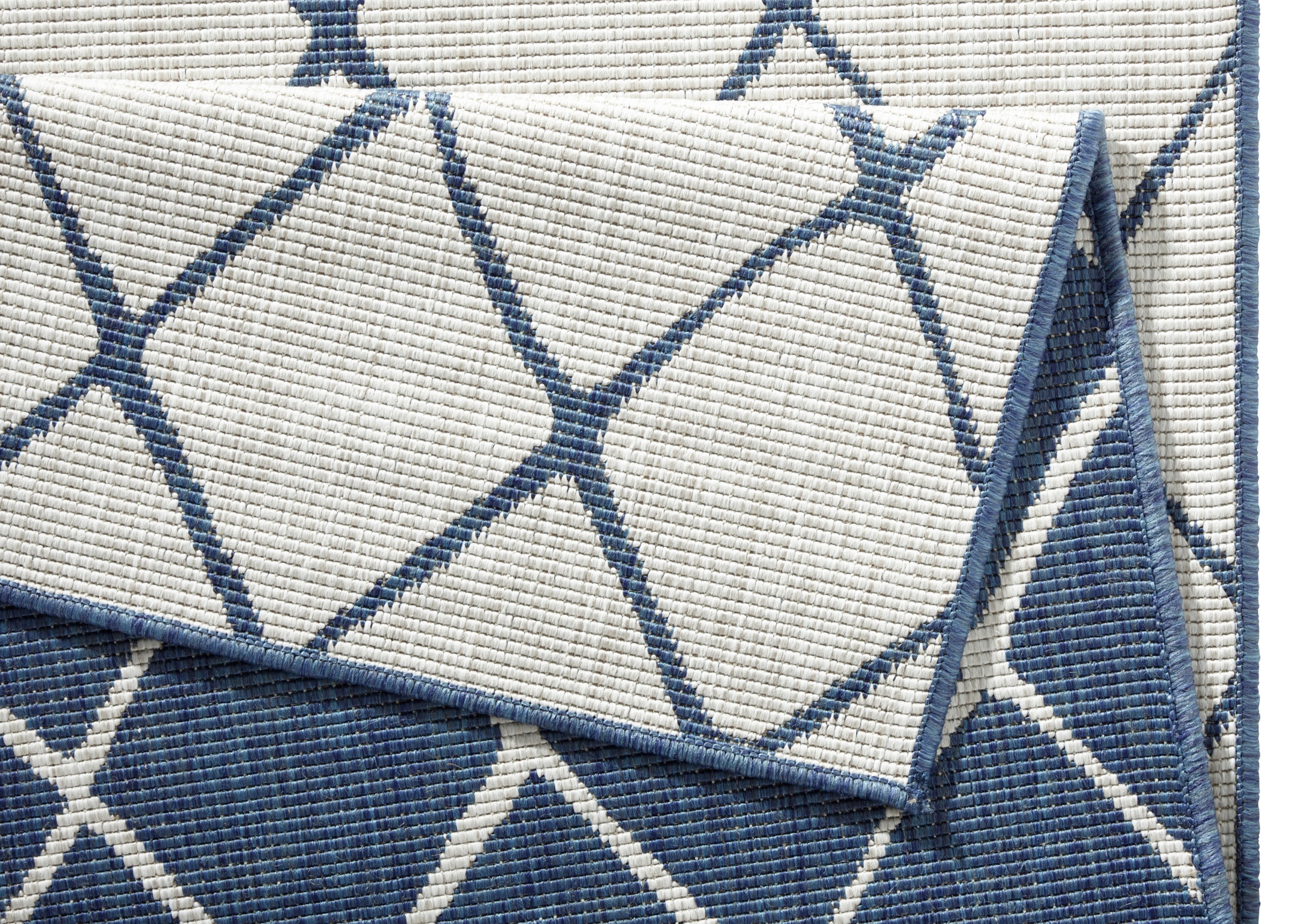 NORTHRUGS Teppich »Malaga Wendeteppich«, rechteckig, 5 mm Höhe, In-& Outdoor, Wetterfest, Balkon, Läufer, Wohnzimmer, Wasserfest