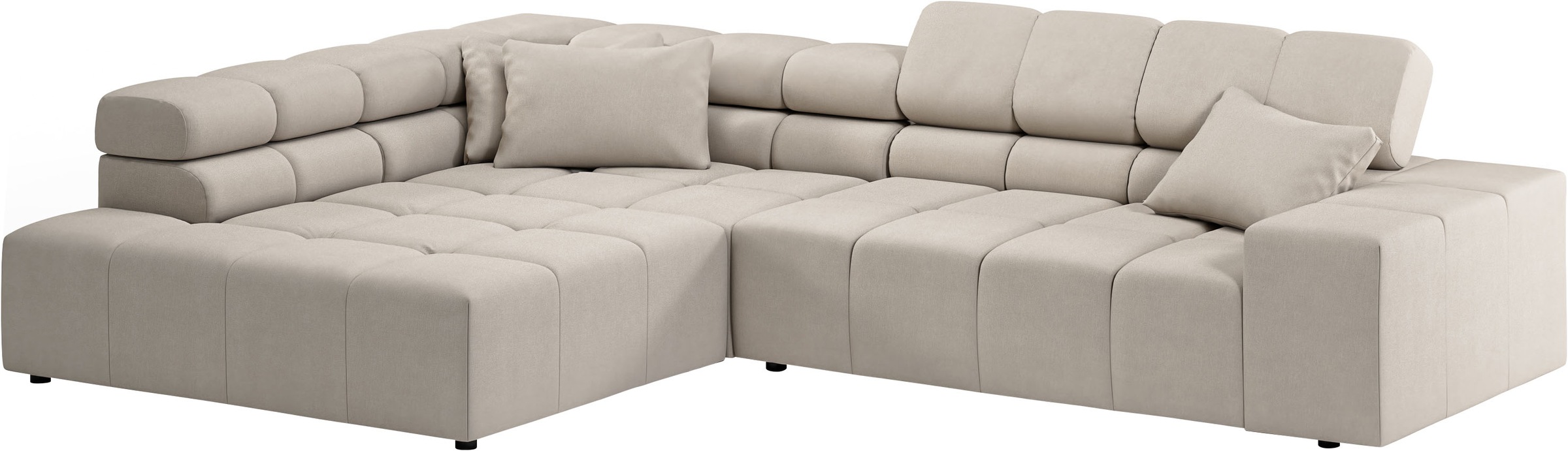 INOSIGN Ecksofa »Ancona incl. Kopfteilverstellung, OTTOs Choice, Breite 319cm, L-Form«, wahlweise motorische Sitztiefenverstellung, auch in Cord + Easy Care