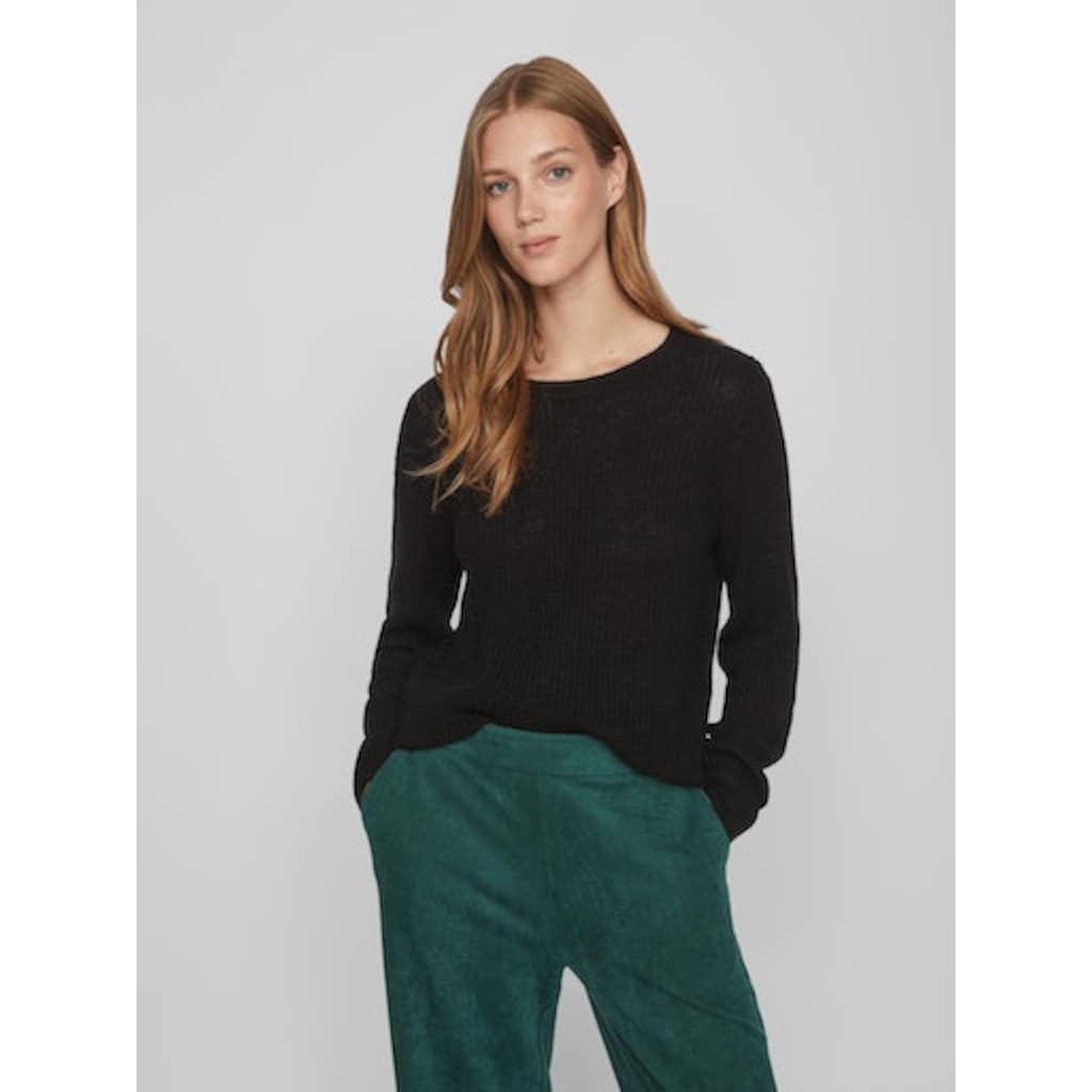 Vila Rundhalspullover »VILOU O-NECK L/S KNIT TOP - NOOS«