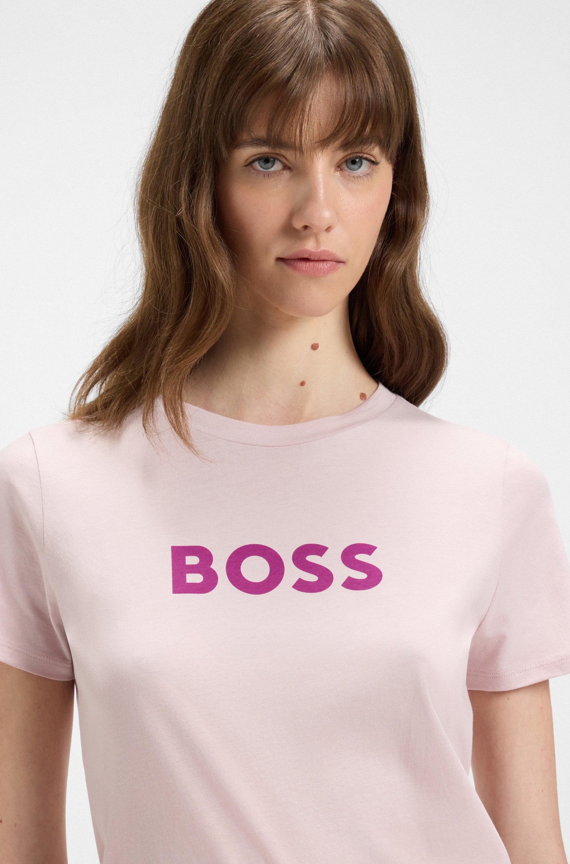 BOSS ORANGE T-Shirt "Elogo Premium Damenmode", mit BOSS-Schriftzug günstig online kaufen