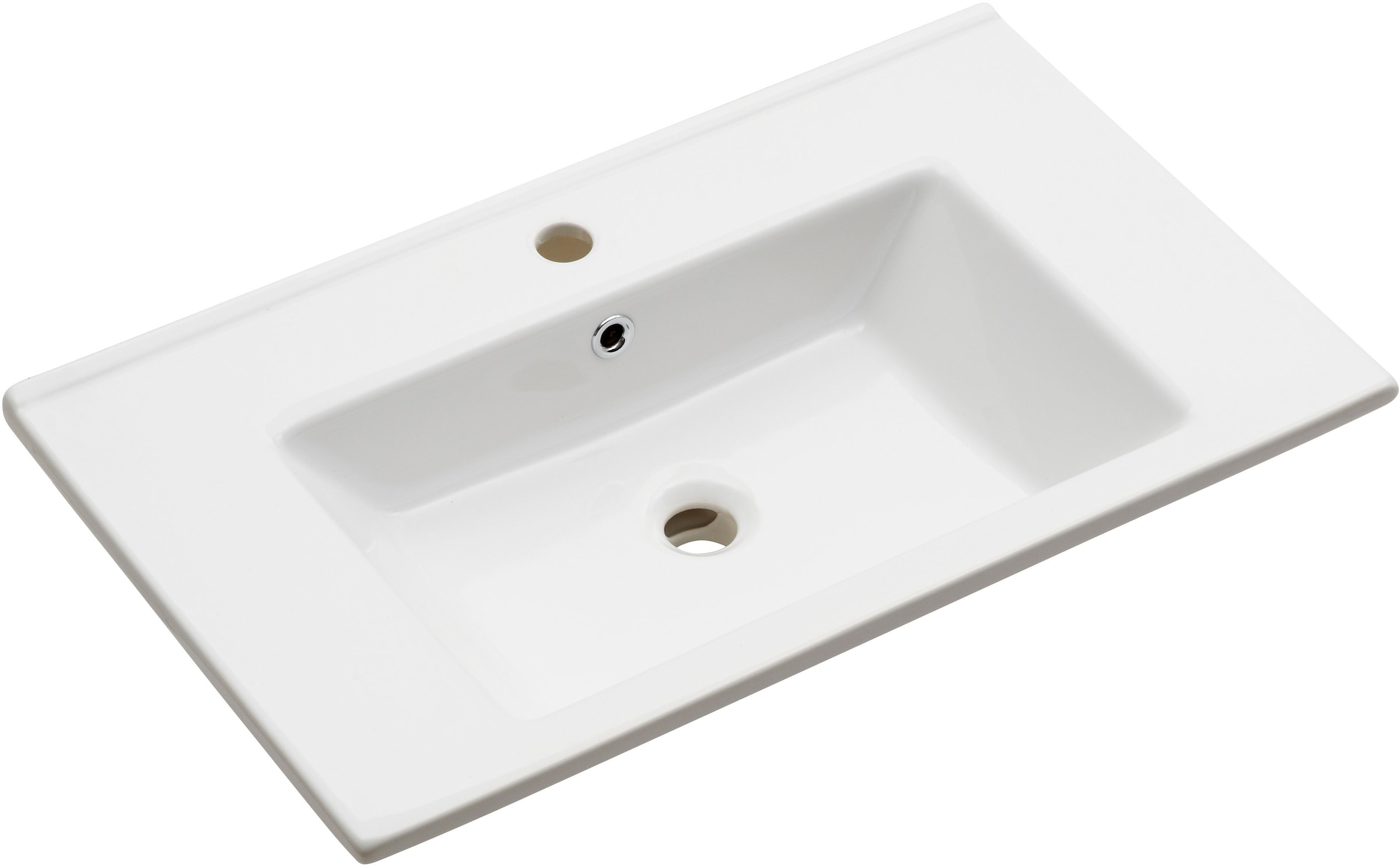 Saphir Badmöbel-Set »Quickset 945 Keramik-Waschtisch mit Unterschrank, 75 cm breit«, (1 St.), Waschplatz, 2 Türen, 1 Schublade, inkl. Türdämpfer, Waschtisch Set