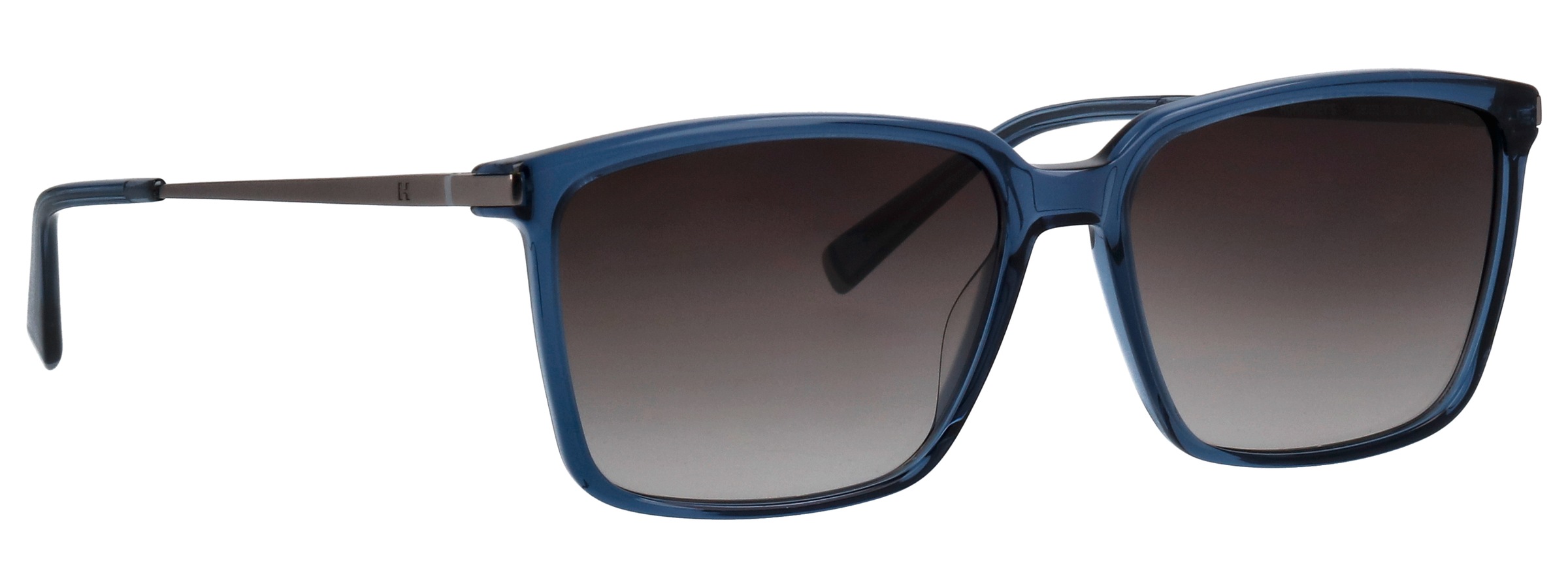Sonnenbrille HUMPHREY´S EYEWEAR "Modell 585352", Herren, blau, transparent, leicht transparent, Sonnenbrillen Sonnenbrille, Form Karree/Eckig, Logoschriftzug auf Bügel, Kombifassung 2