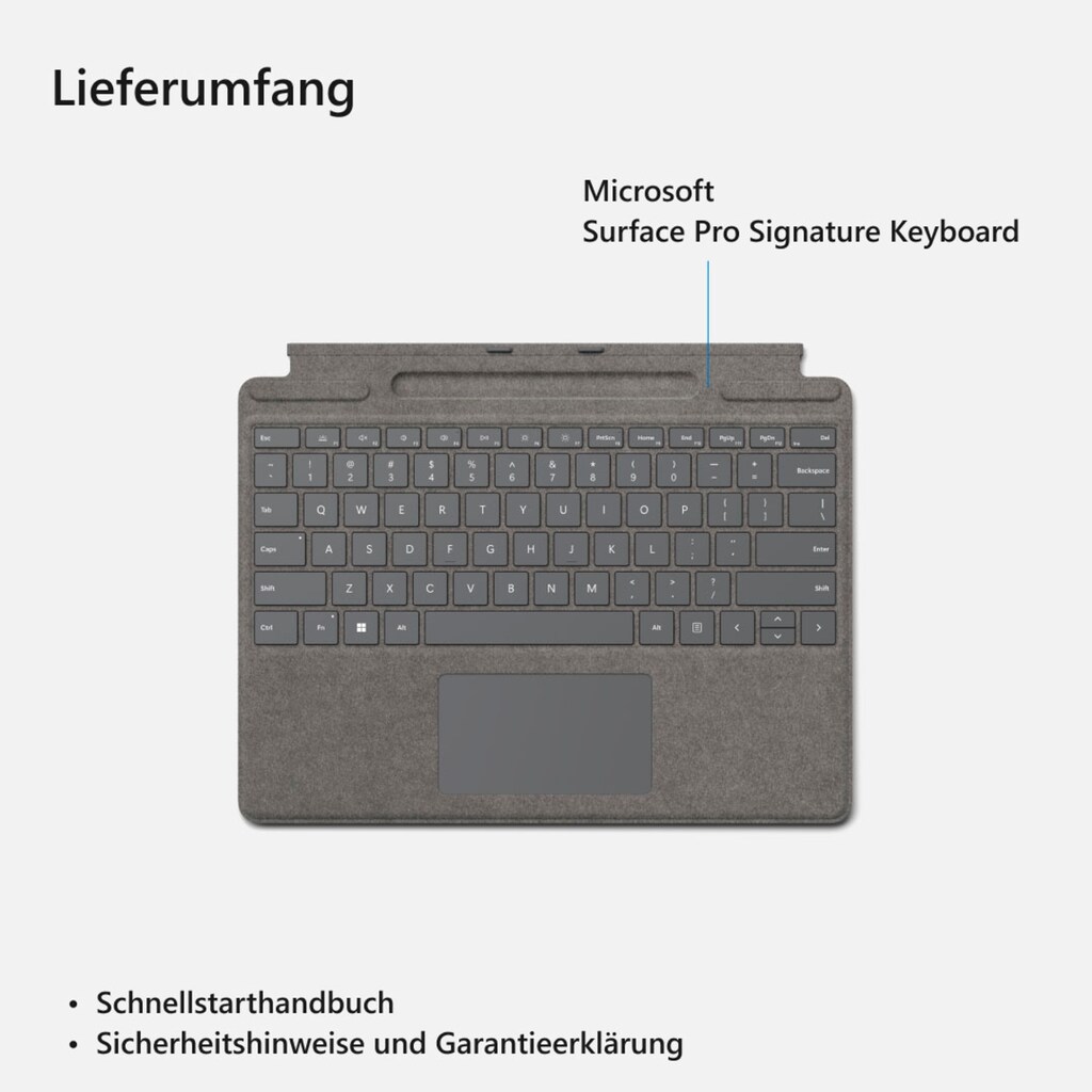 Microsoft Tastatur »Signature«, (Touchpad-Multimedia-Tasten)