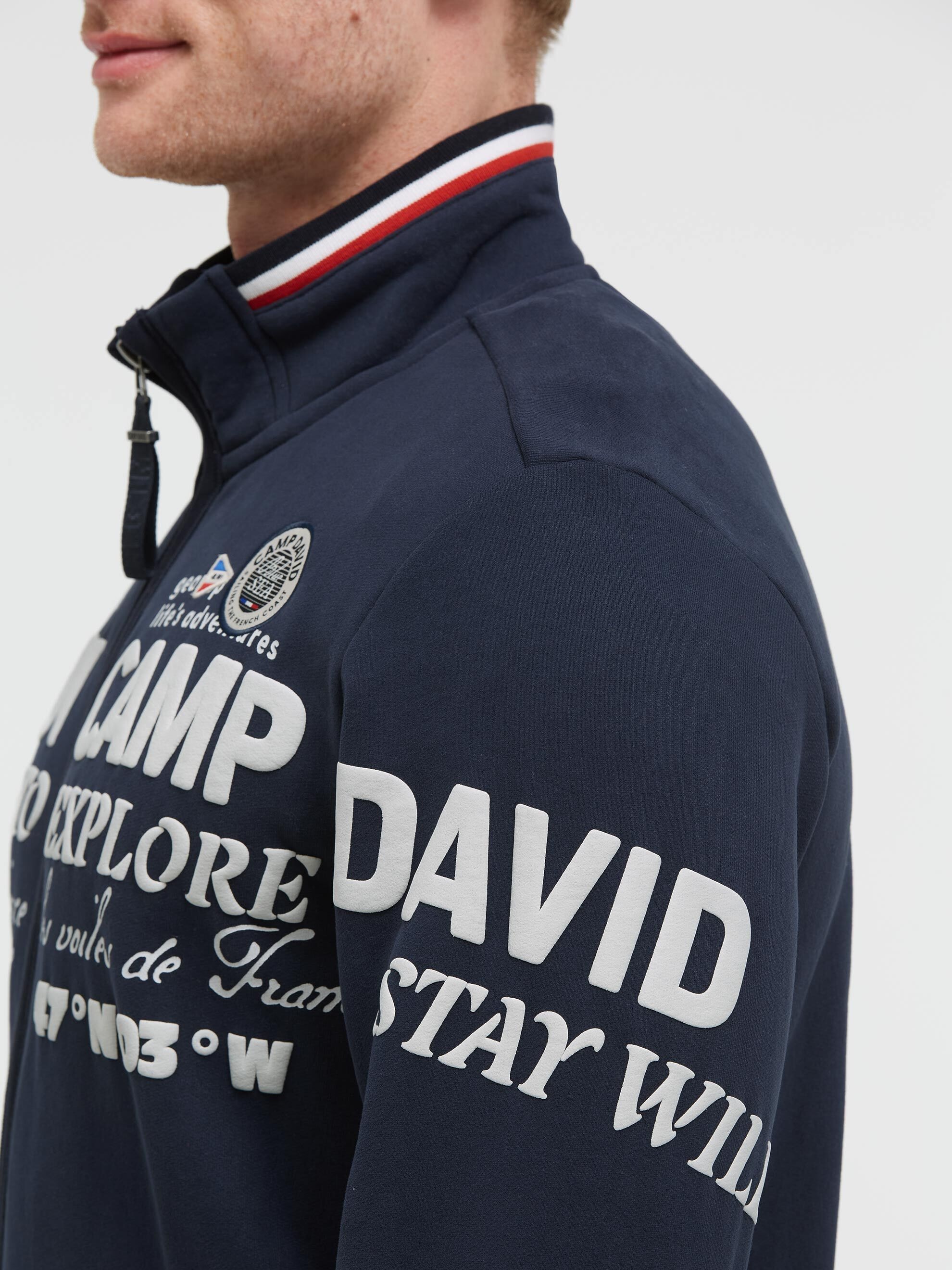 CAMP DAVID Sweatjacke mit weicher Innenseite