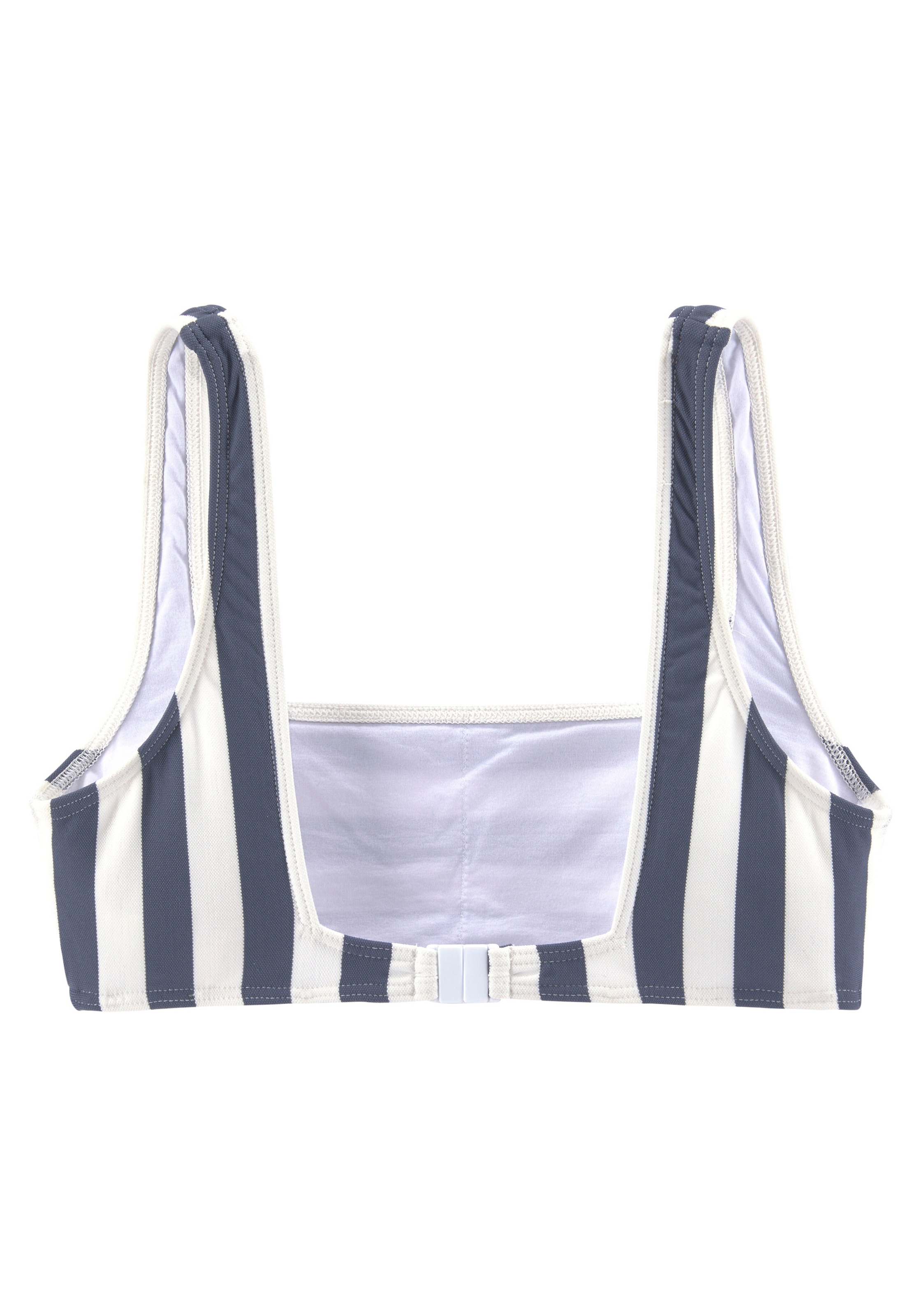 Venice Beach Bustier-Bikini, mit gewebten Streifen