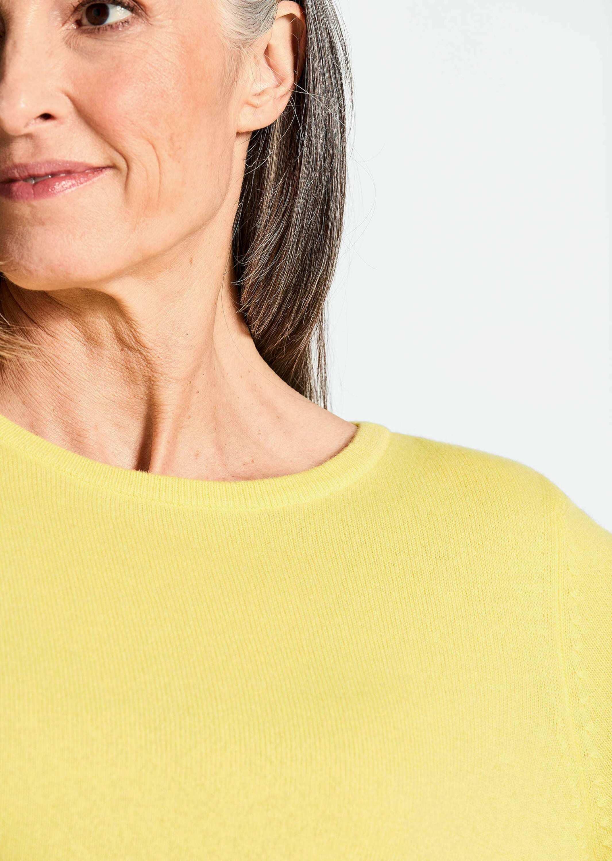 GOLDNER Strickpullover »Kaschmirpullover mit U-Boot Ausschnitt«
