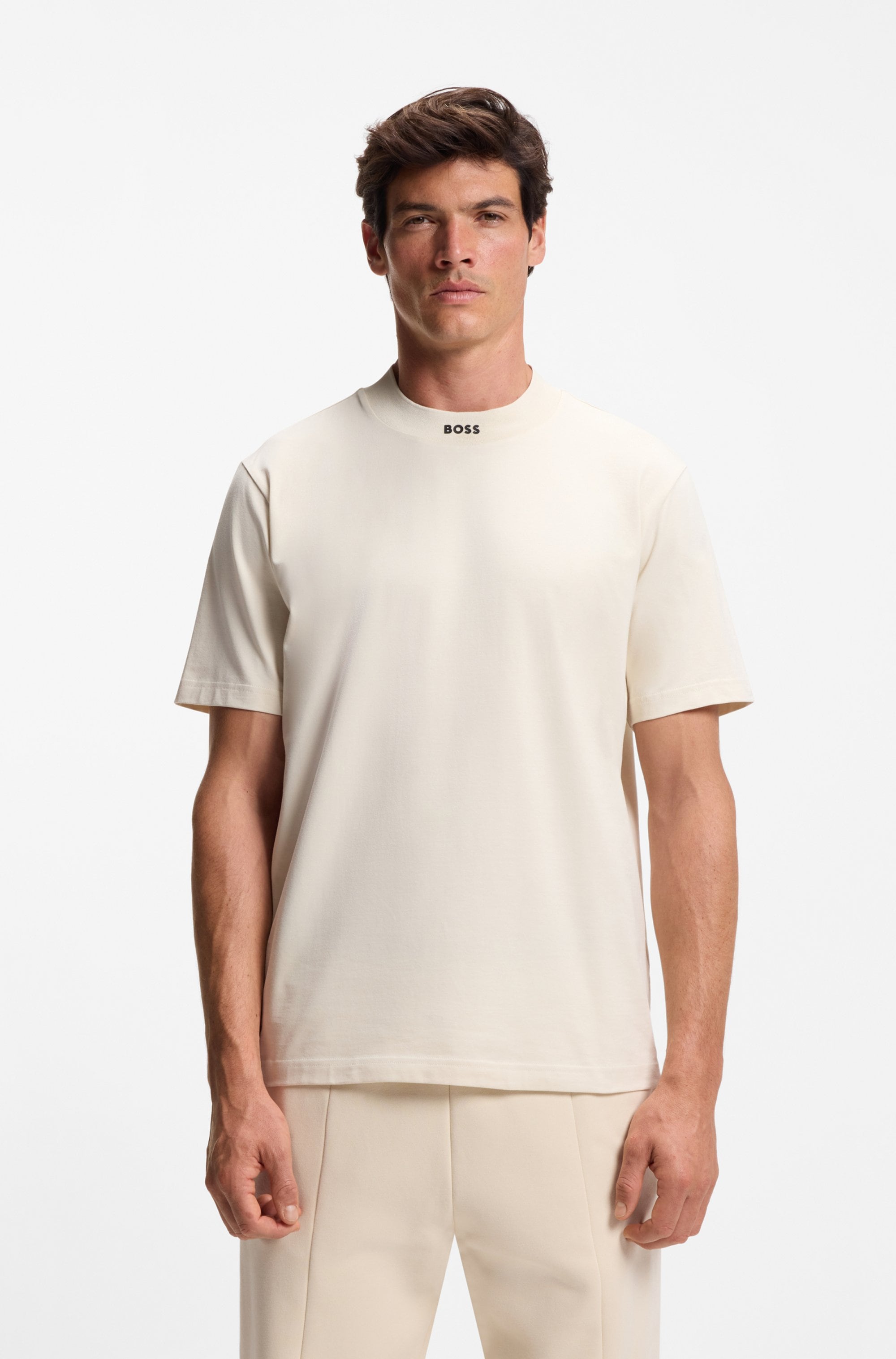 BOSS GREEN T-Shirt "Tee Collar Zone", mit Logo am Ausschnitt günstig online kaufen