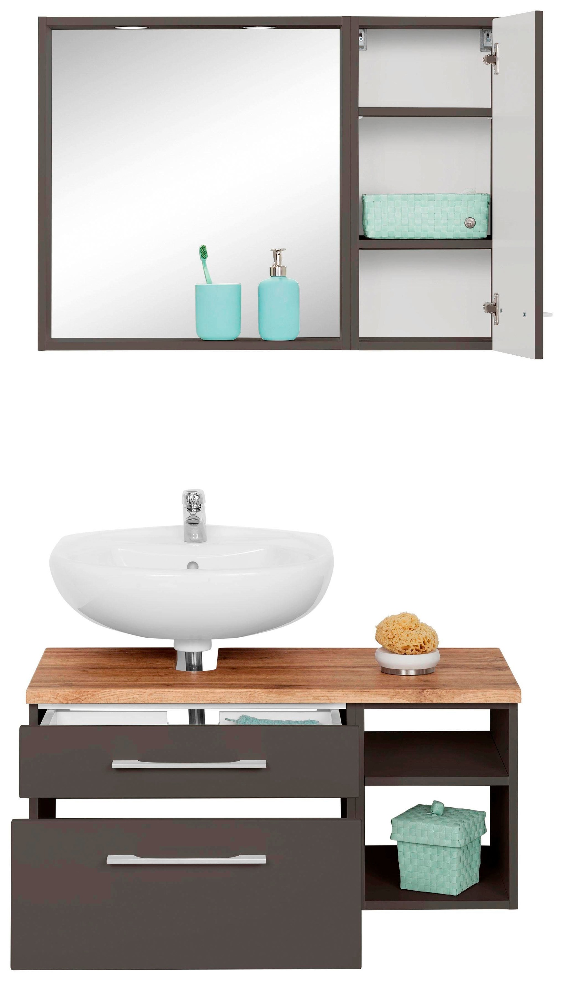 welltime Badmöbel-Set "Davos" 3 Stk. tlg. günstig online kaufen