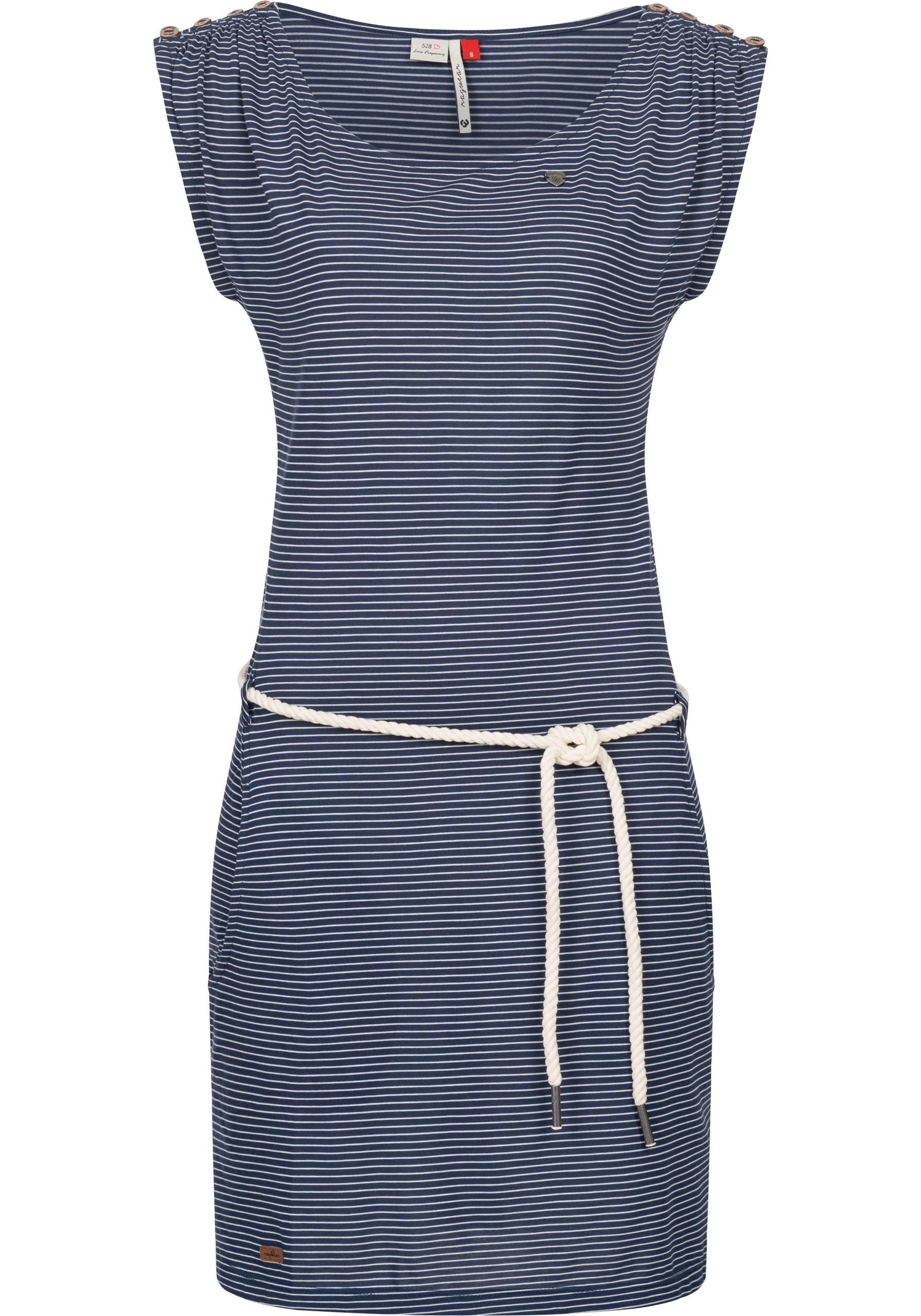 Ragwear Shirtkleid "Chego Stripes Intl." Eingrifftaschen stylisches Sommerk günstig online kaufen