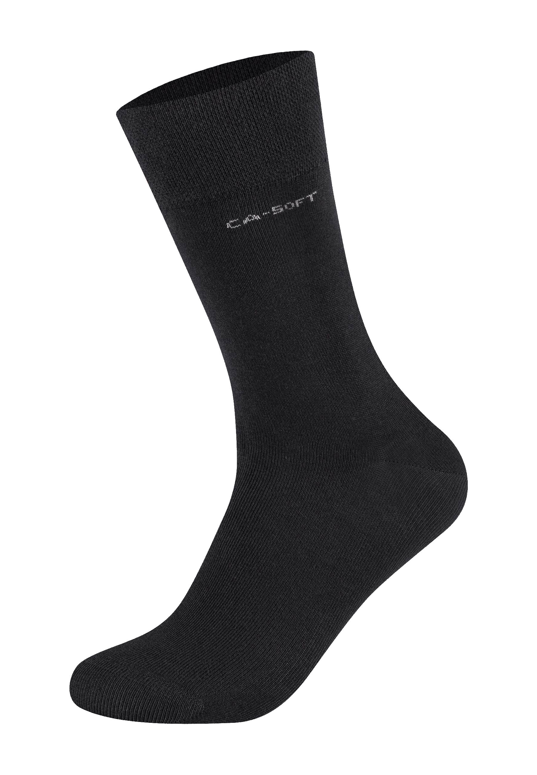 Camano Socken »Socken ca-soft 4er Pack« 4er Pack Weicher ca-soft Bund ohne Druckstellen, Aus gekämmter, angenehm weicher Baumwolle