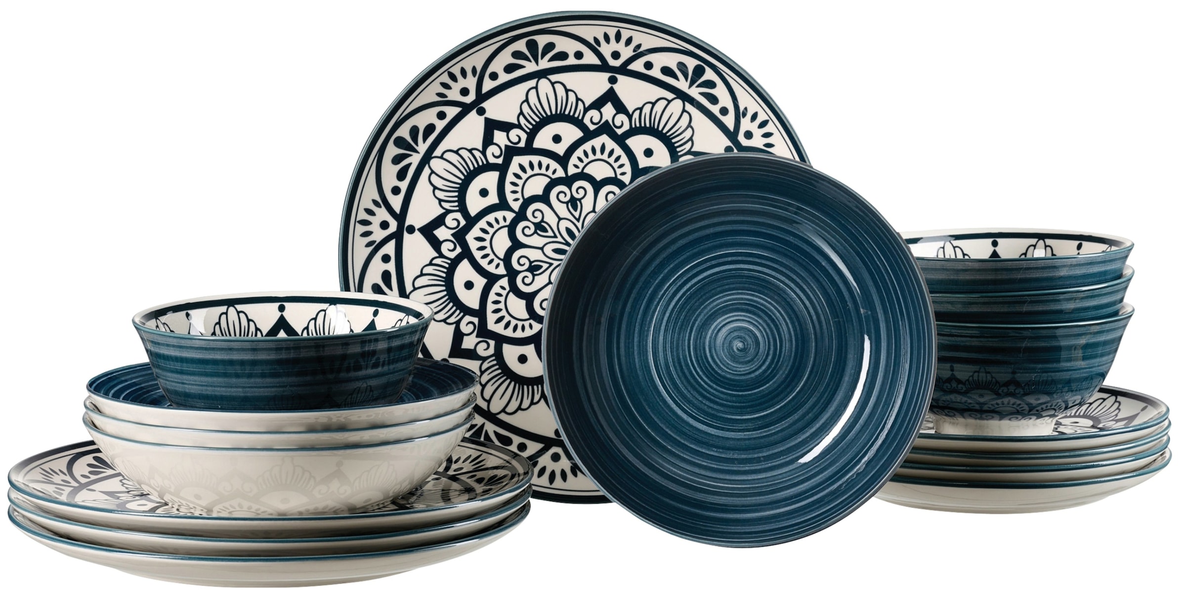 Ritzenhoff & Breker Tafelservice "Doha" Teller Set, aus Porzellan für 4 Per günstig online kaufen