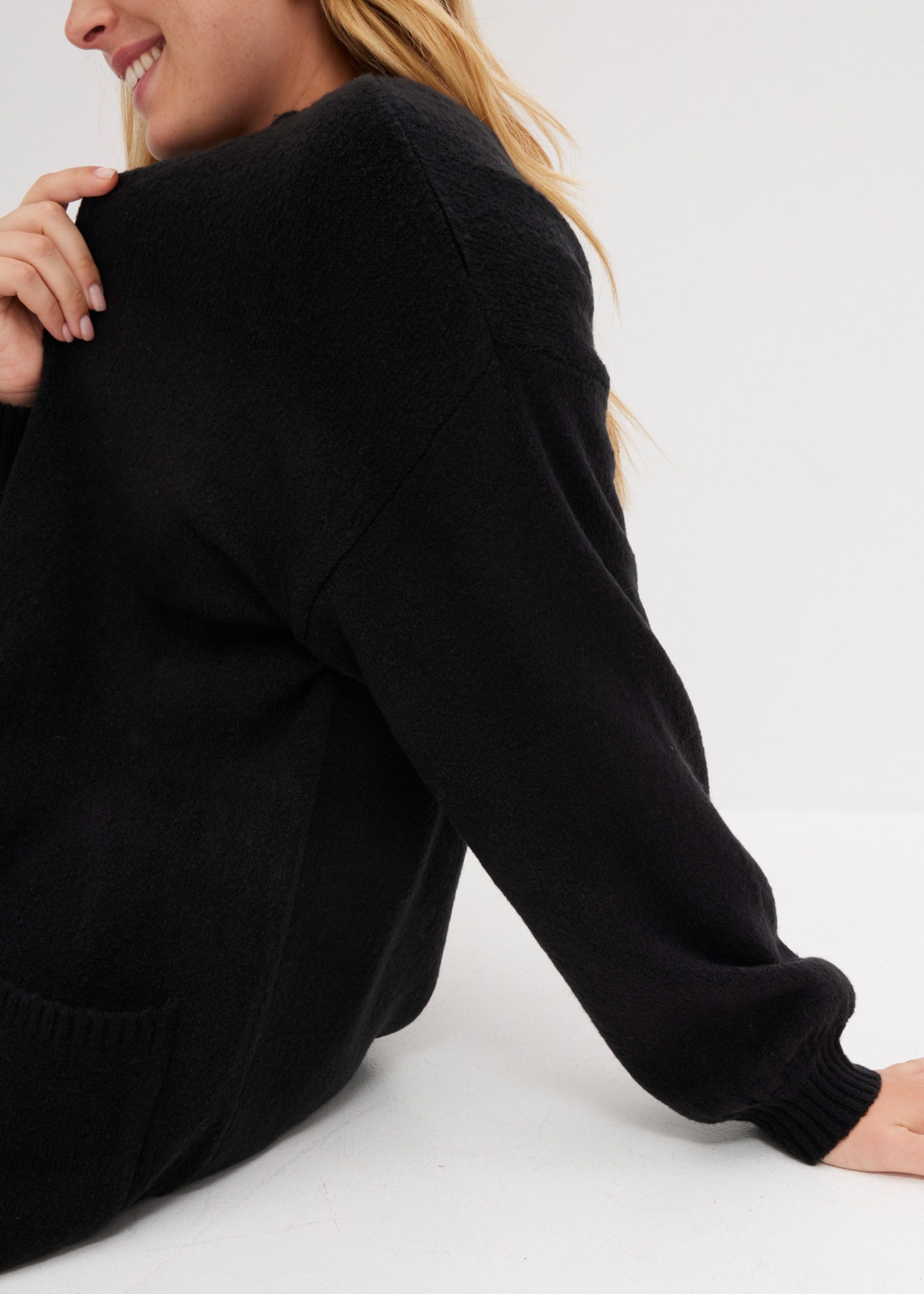 bonprix Strickjacke "Oversize-Strickjacke in Midilänge" weite Passform, Mid günstig online kaufen